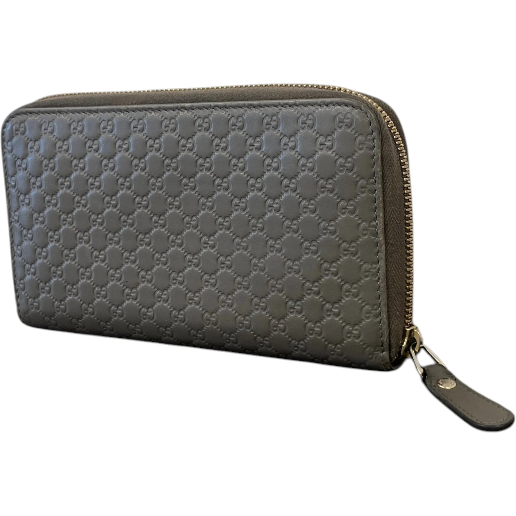 Women's Gg Supreme Zip Around Wallet Grey - Image 6