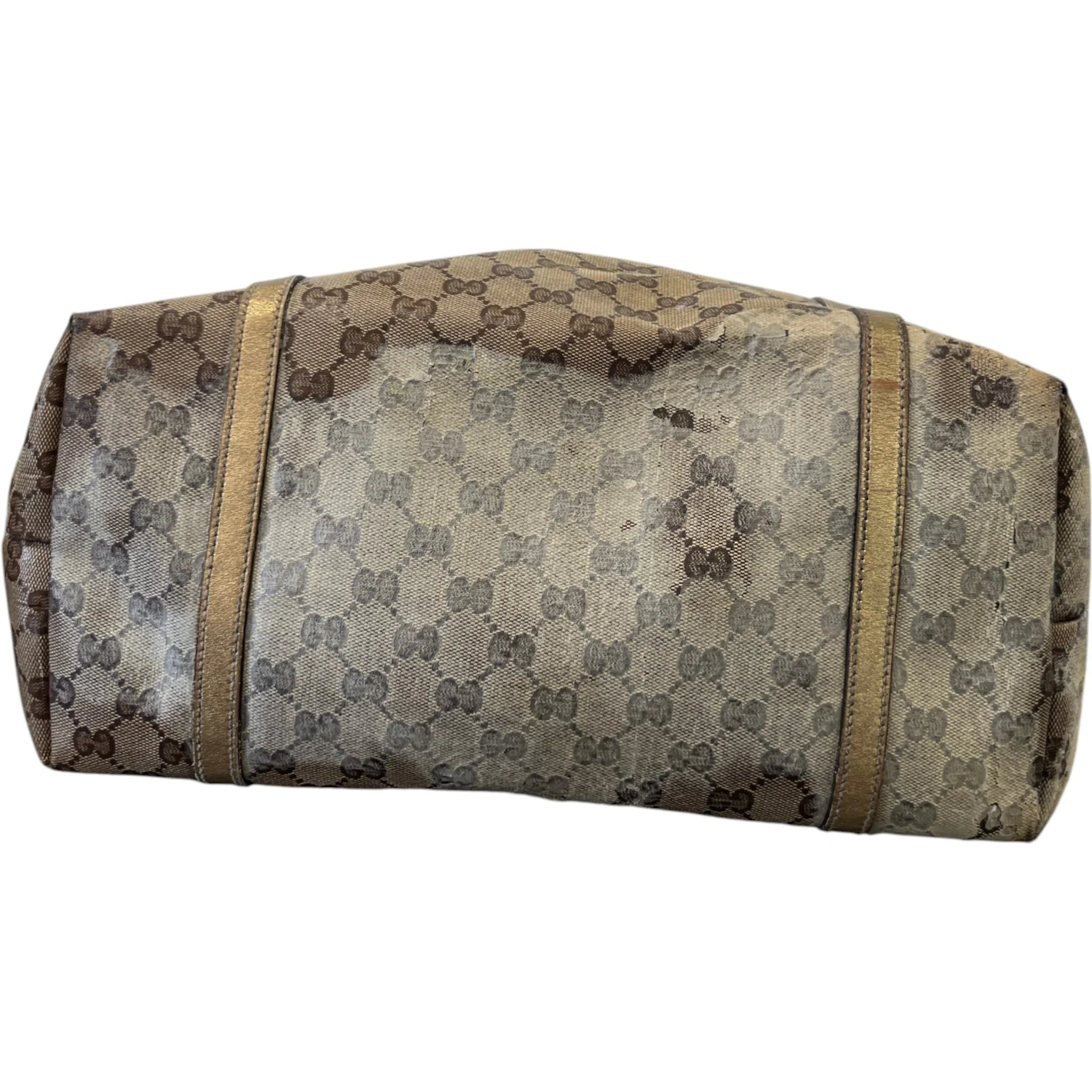 Women's Gg Web Tote Bag Beige - Image 10