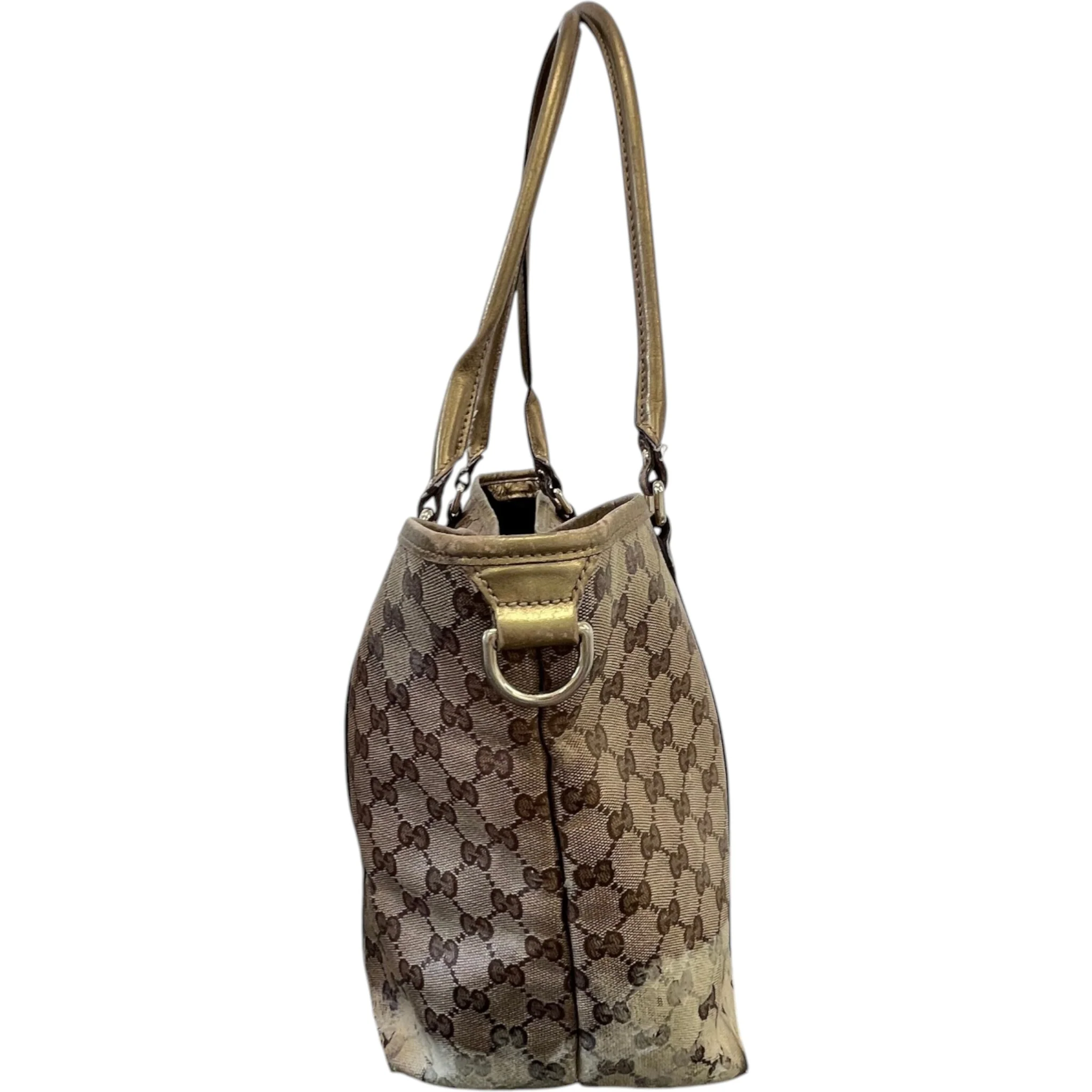 Women's Gg Web Tote Bag Beige - Image 6