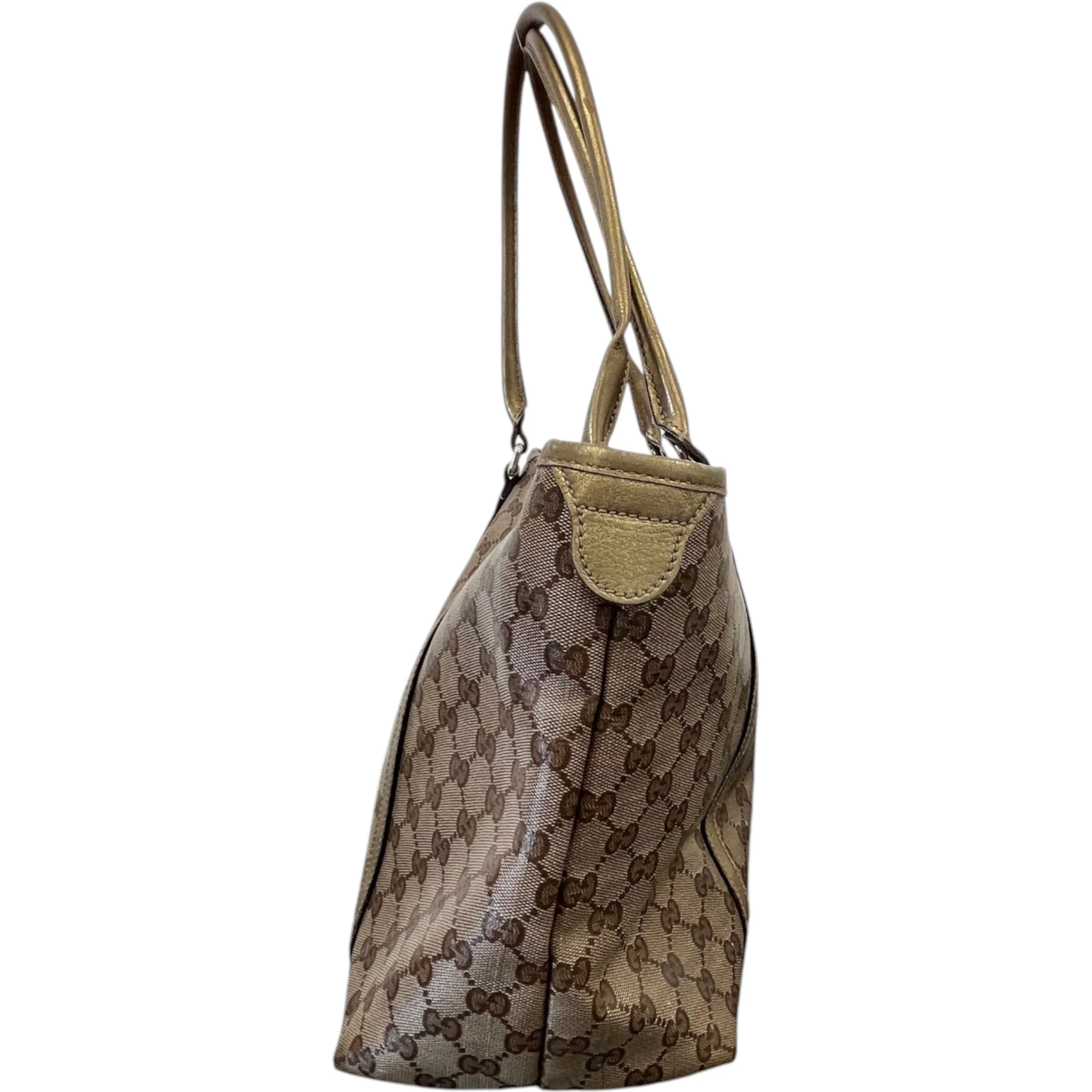 Women's Gg Web Tote Bag Beige - Image 7