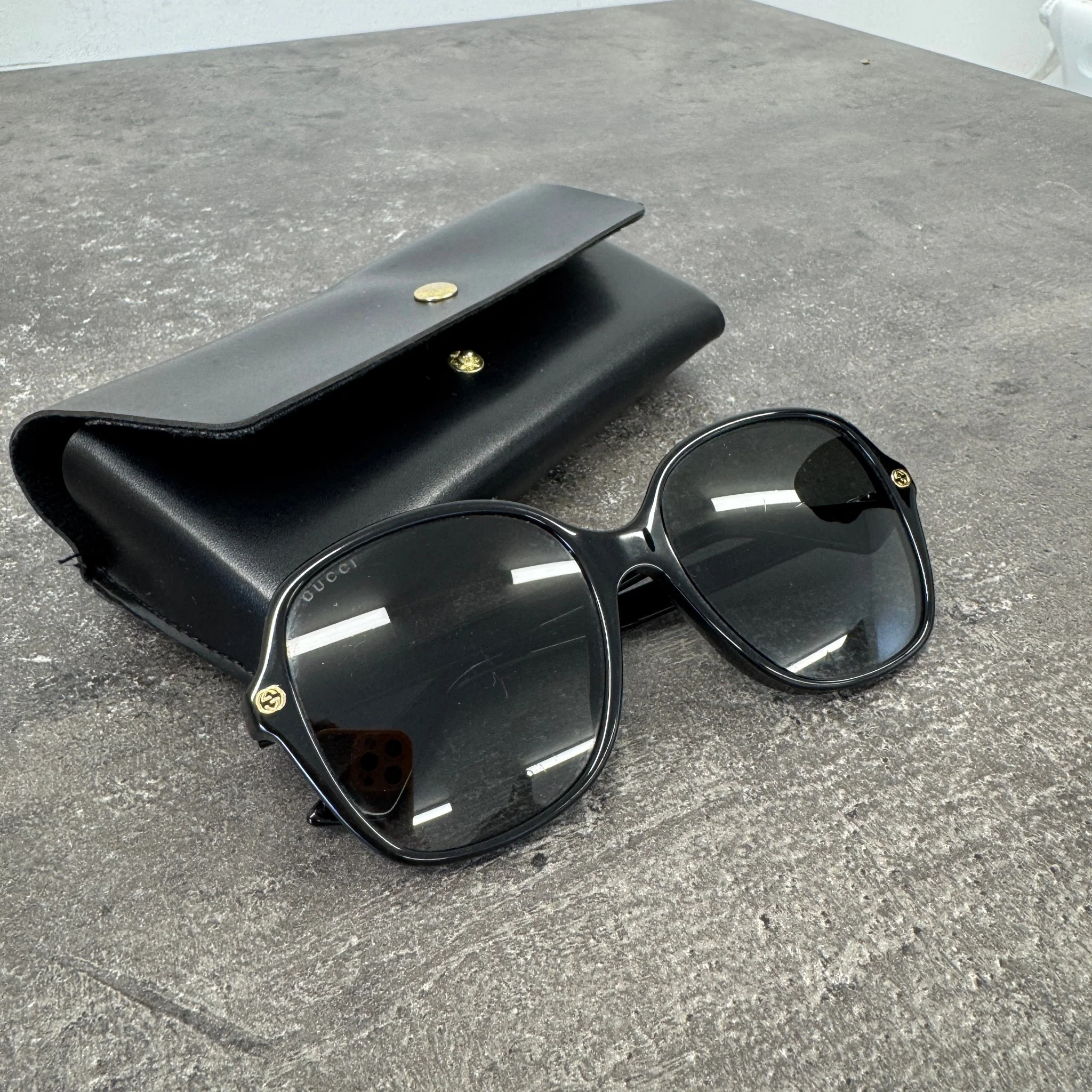 Women's Gg0092S Sunglasses Black - Image 10