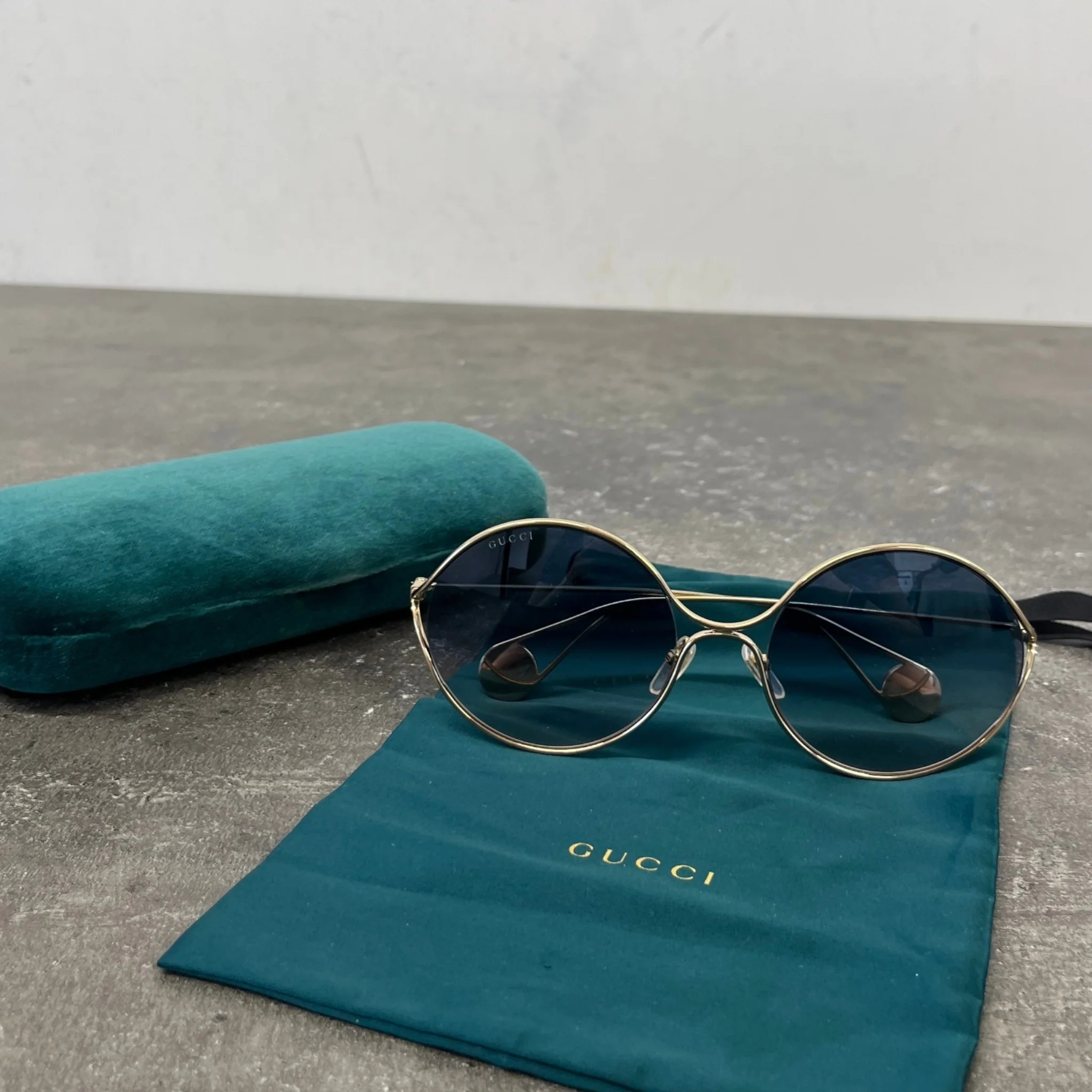 Women's Gg0253S Sunglasses Gold - Image 8