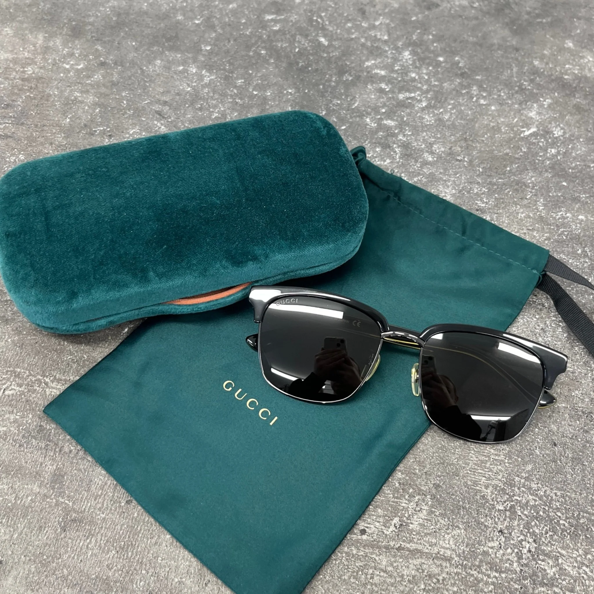 Women's Gg0382S Sunglasses Black - Image 9