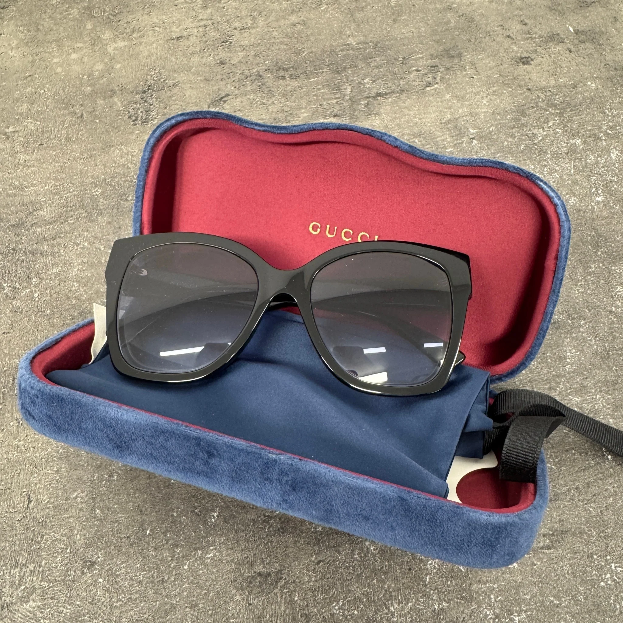 Women's Gg0459S Sunglasses Black - Image 8