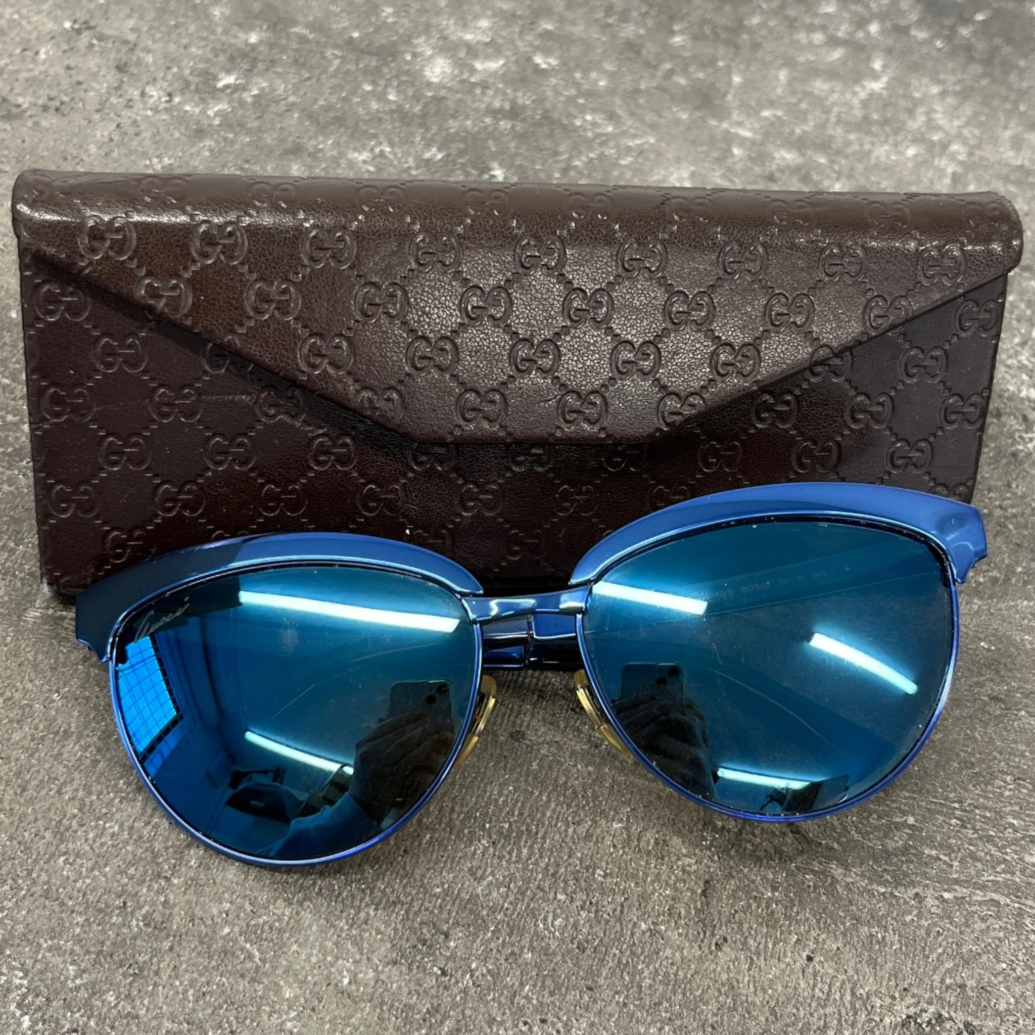 Women's Gg4249/S Sunglasses Blue - Image 9