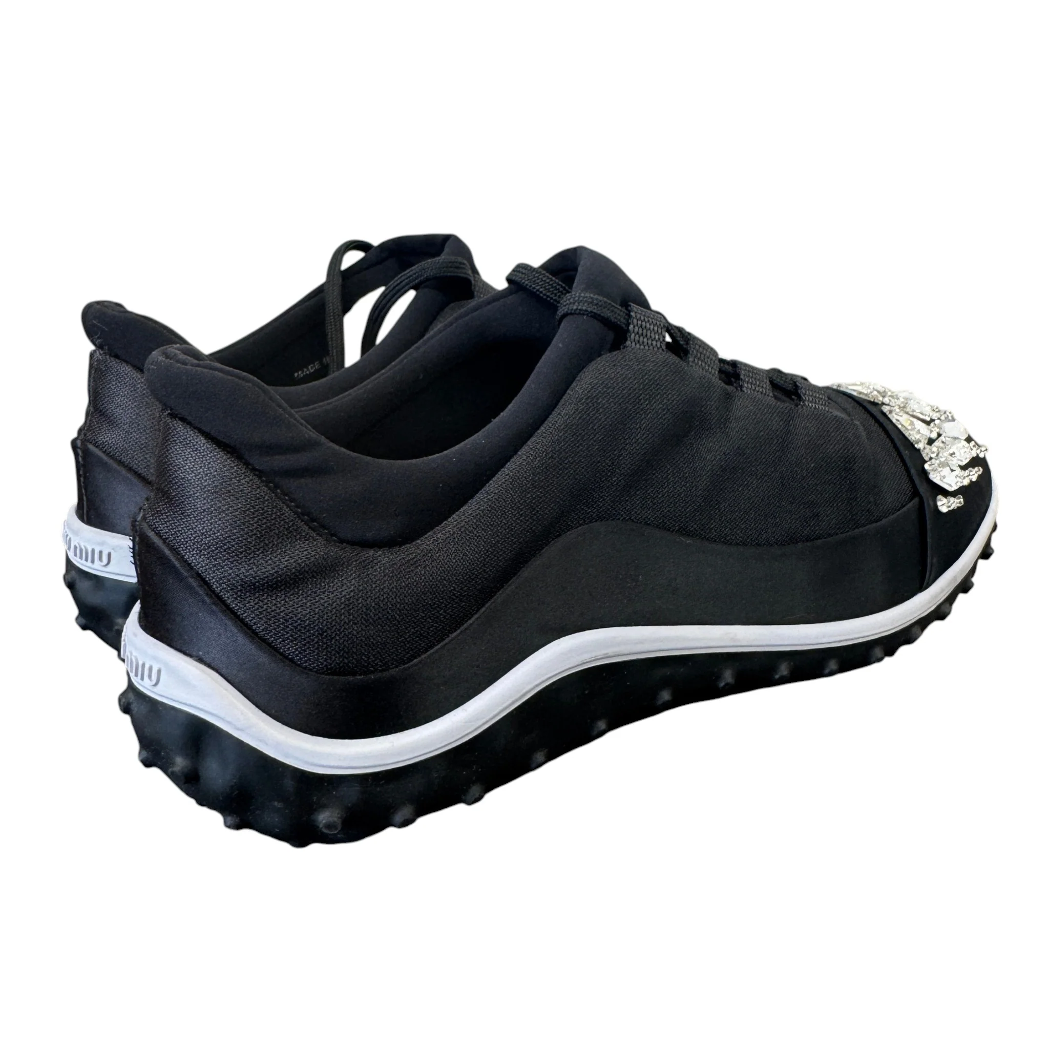 Women's Ghent Rhinestone Toe Cap Low Trainers Black Size EU 39.5 / UK 6.5 - Image 10