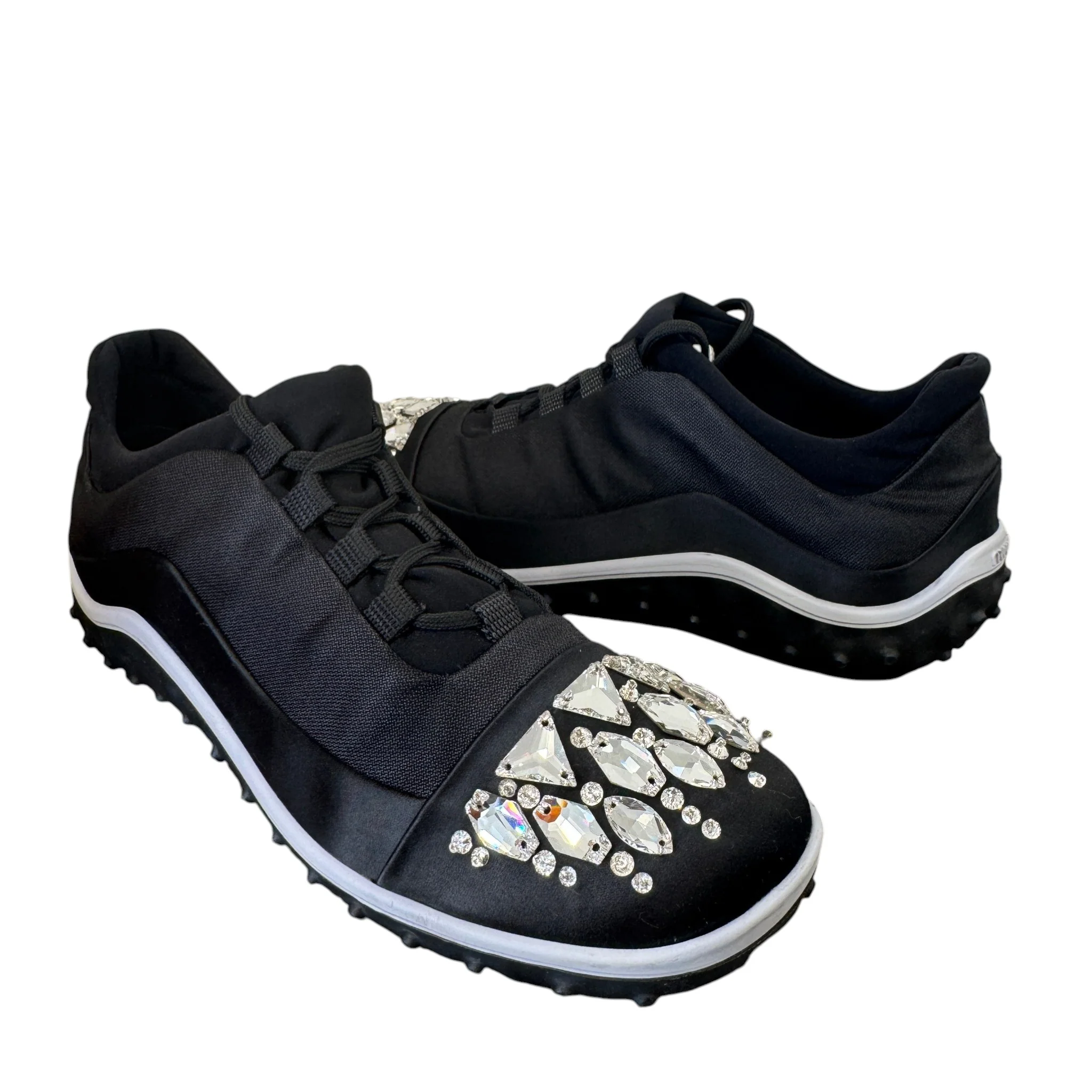 Women's Ghent Rhinestone Toe Cap Low Trainers Black Size EU 39.5 / UK 6.5 - Image 3