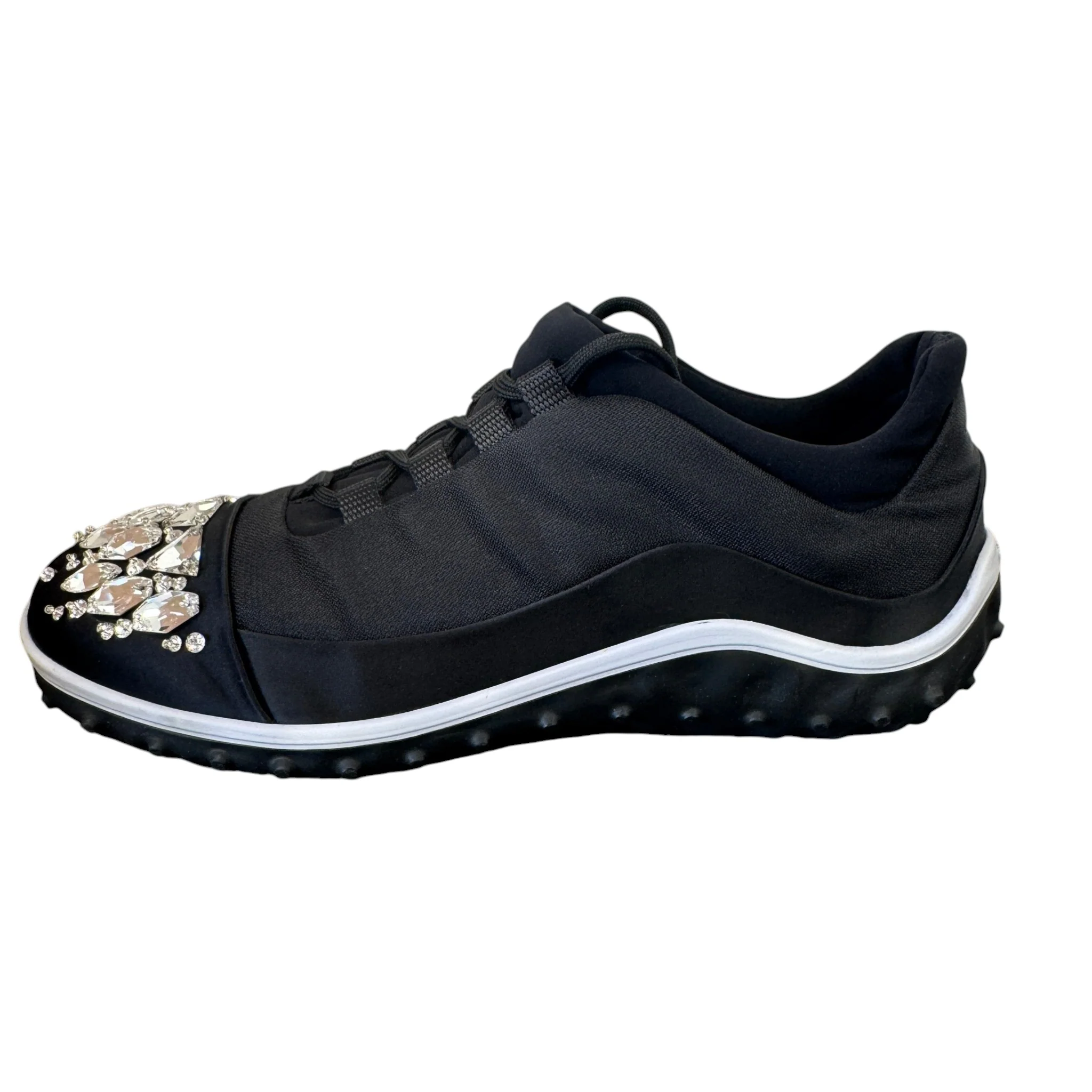 Women's Ghent Rhinestone Toe Cap Low Trainers Black Size EU 39.5 / UK 6.5 - Image 4
