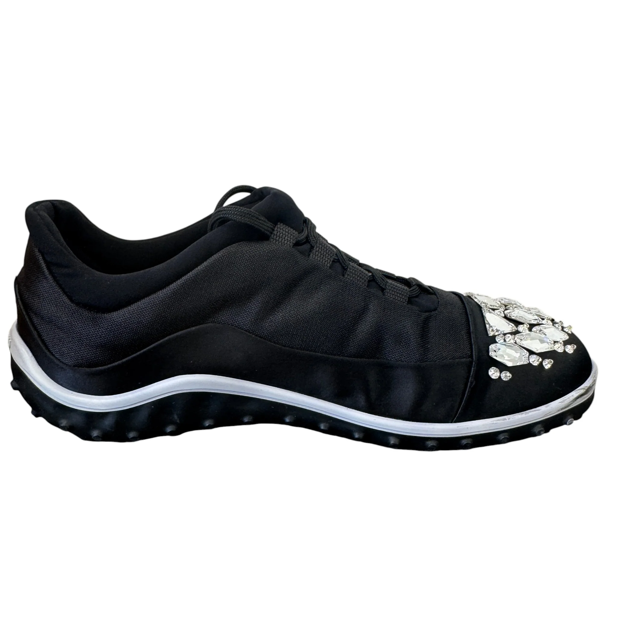 Women's Ghent Rhinestone Toe Cap Low Trainers Black Size EU 39.5 / UK 6.5 - Image 5