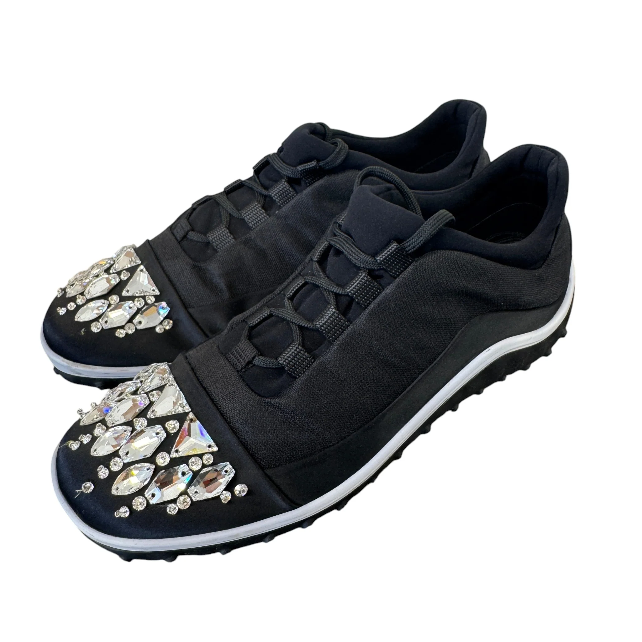 Women's Ghent Rhinestone Toe Cap Low Trainers Black Size EU 39.5 / UK 6.5 - Image 7