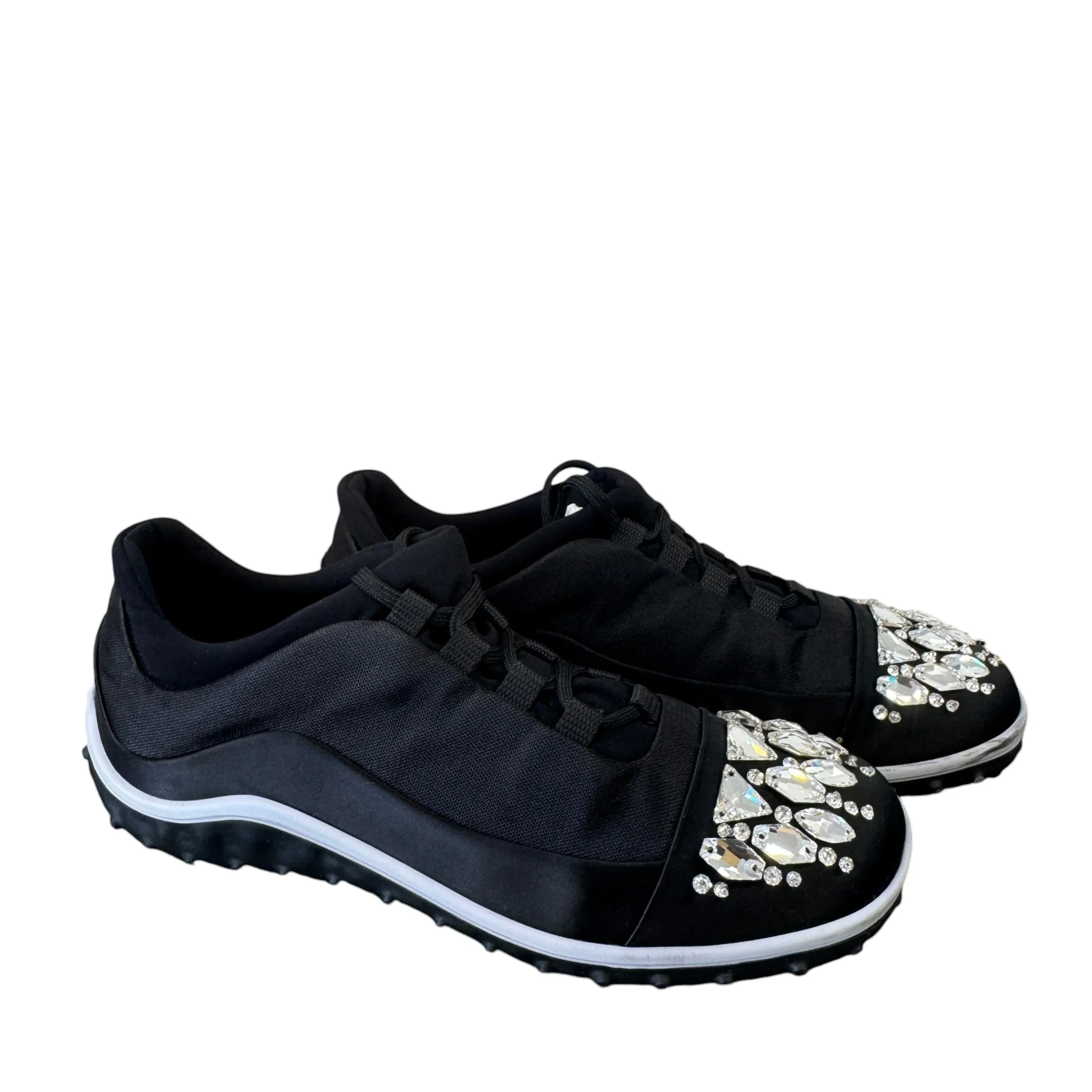 Women's Ghent Rhinestone Toe Cap Low Trainers Black Size EU 39.5 / UK 6.5 - Image 9