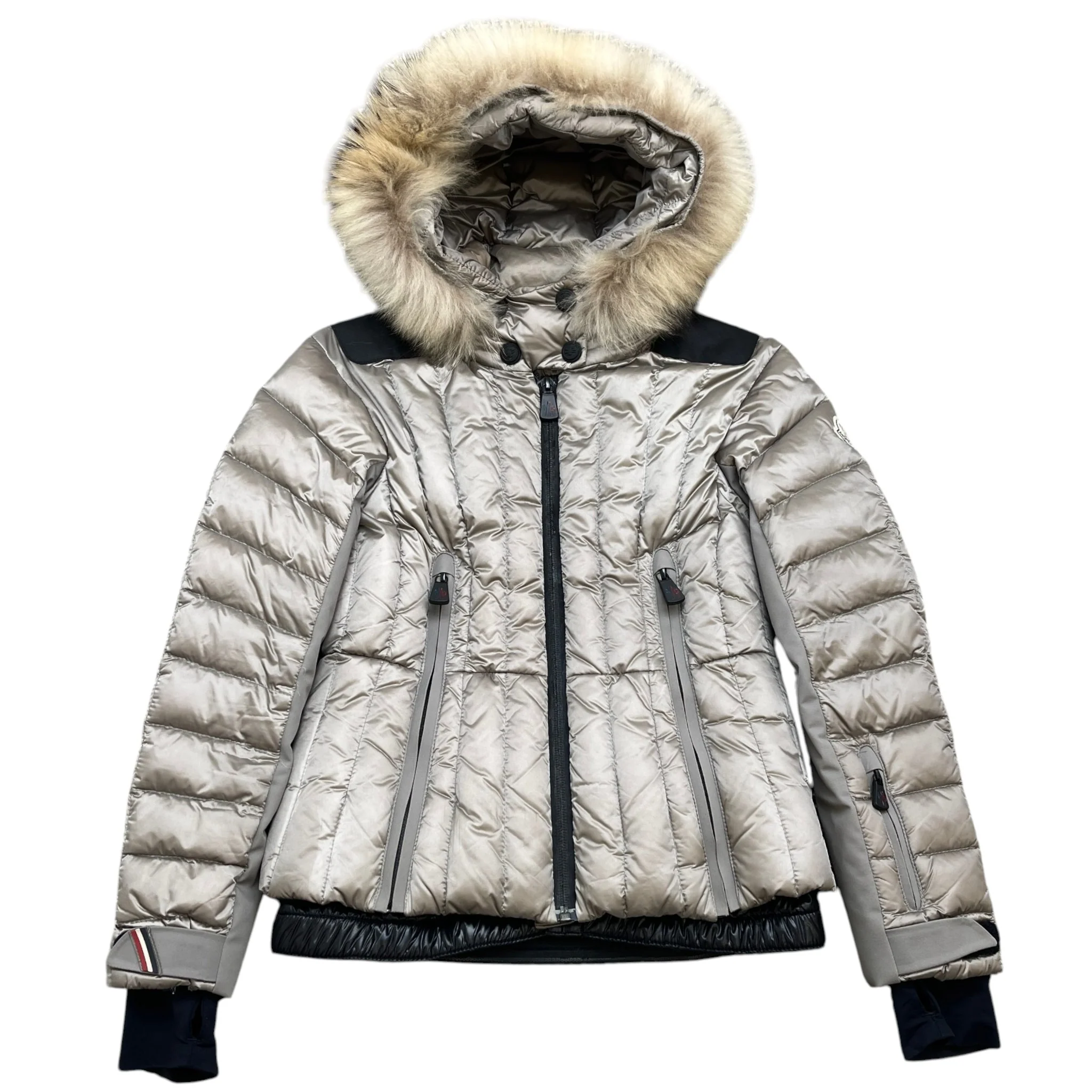 Women's Girls Age 10 Violaine Down Jacket Grey Size XXS