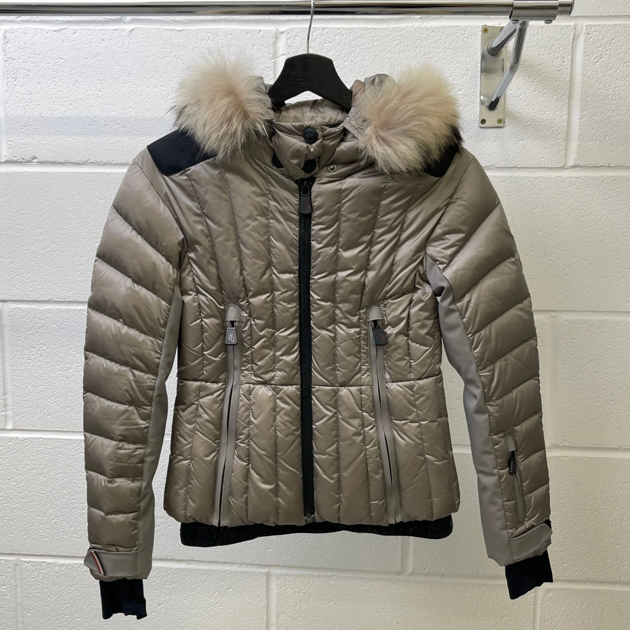 Women's Girls Age 10 Violaine Down Jacket Grey Size XXS - Image 14