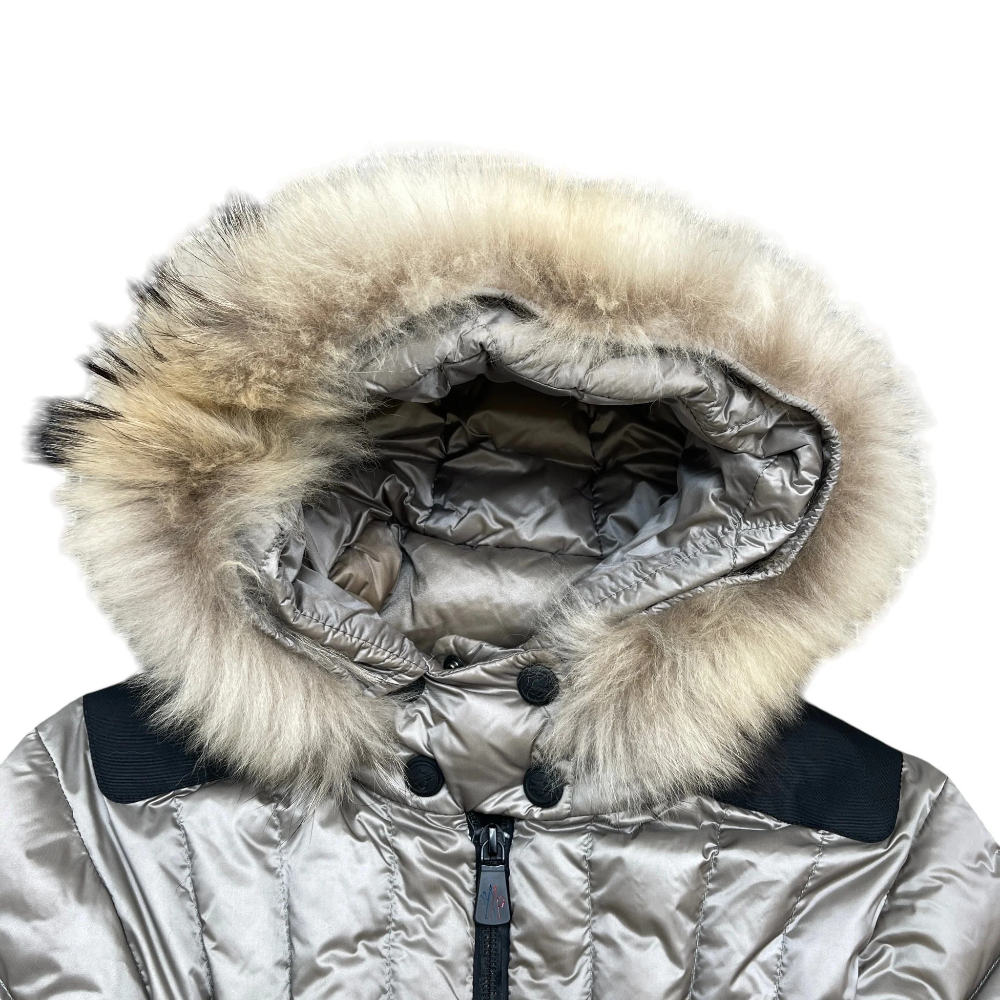 Women's Girls Age 10 Violaine Down Jacket Grey Size XXS - Image 3