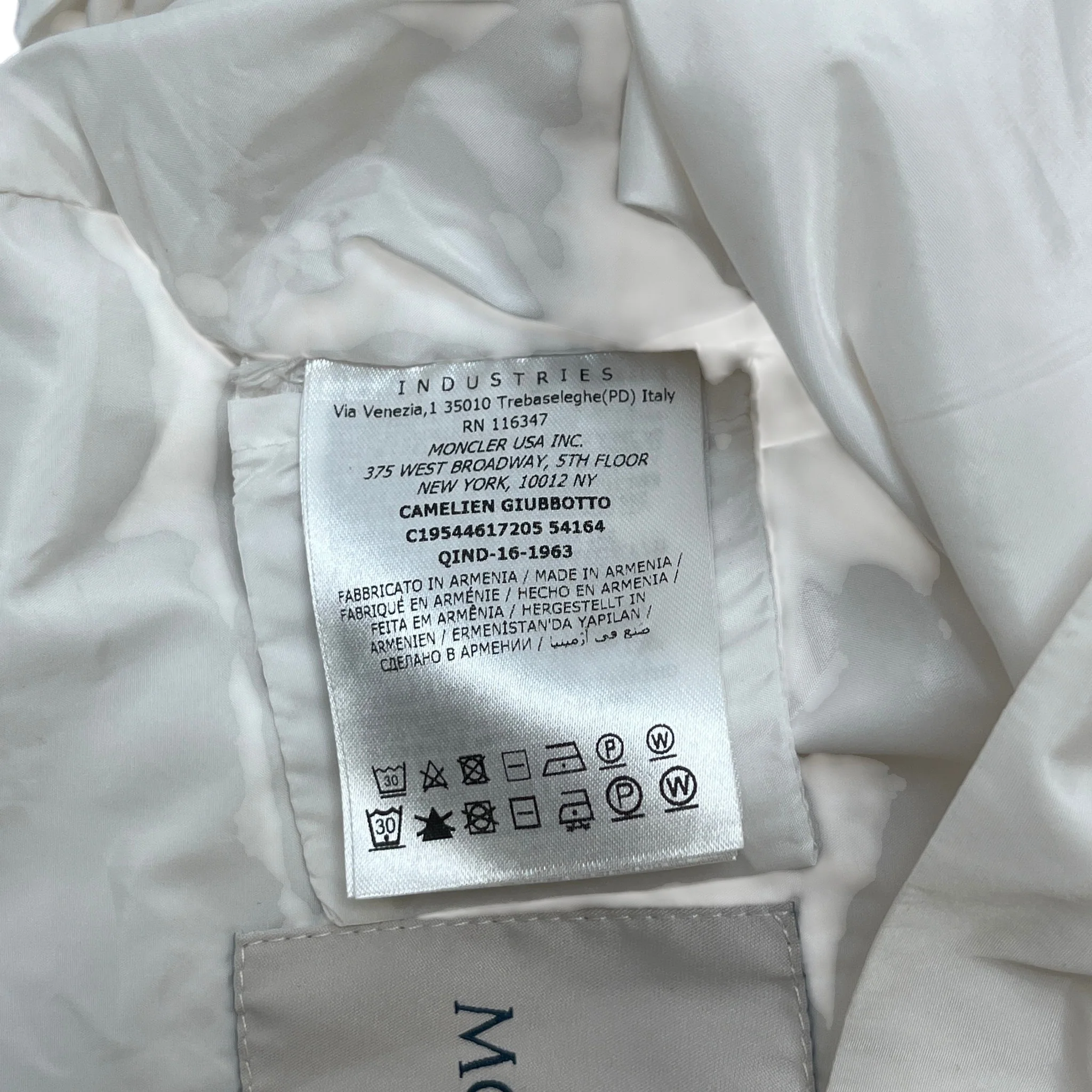 Women's Girls Age 8 Camelien Jacket White Size XXS - Image 10