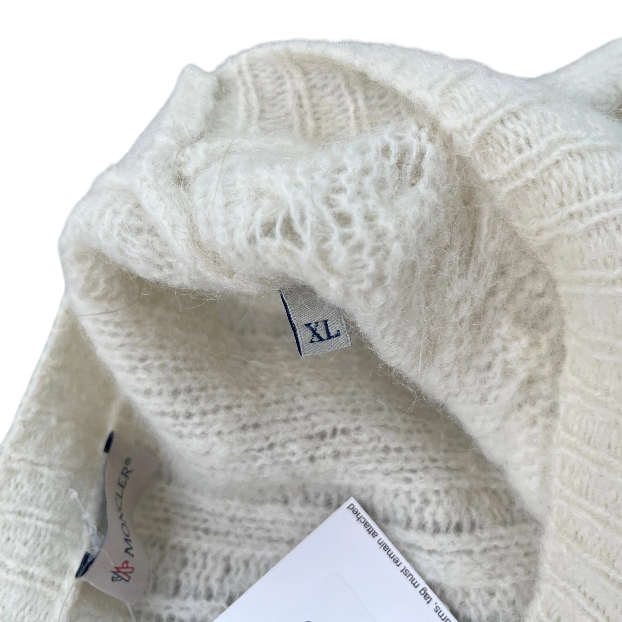 Women's Girocollo Jumper Cream Size XL - Image 8