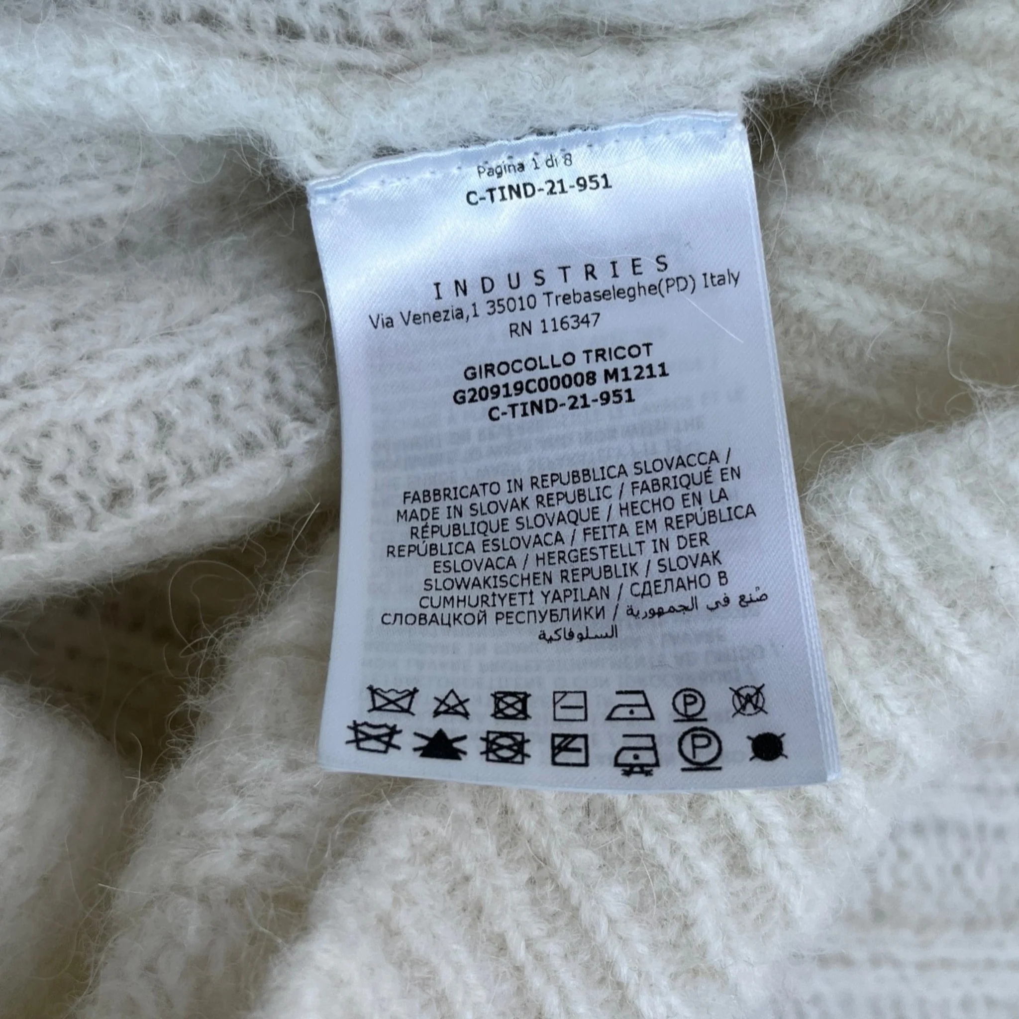 Women's Girocollo Jumper Cream Size XL - Image 9