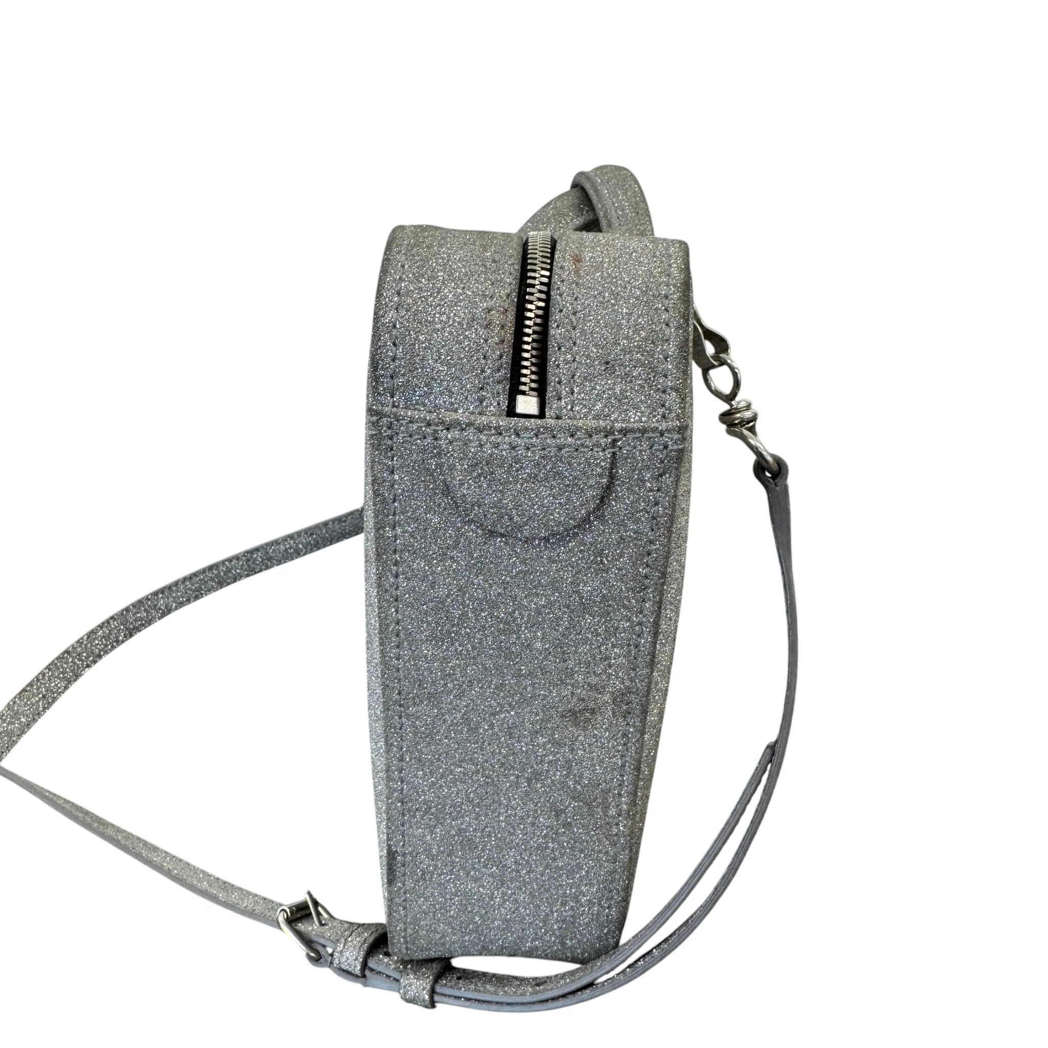 Women's Glitter Triangle Duffle Xs Bag Silver - Image 4