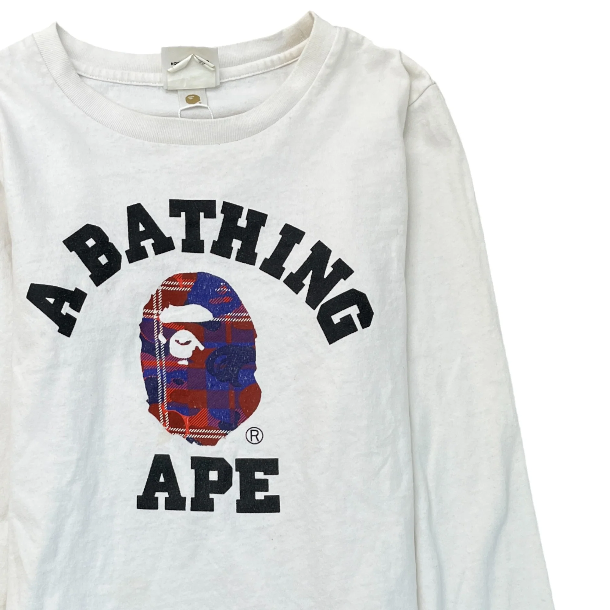 Women's Gorilla Logo Long Sleeve T-Shirt White Size XS - Image 4
