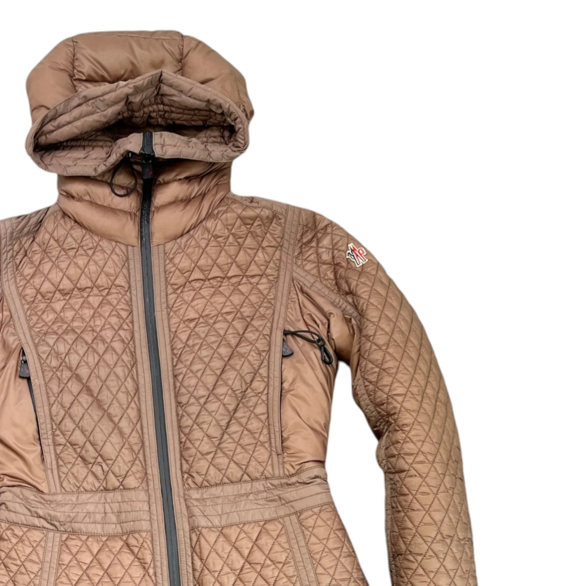 Women's Grenoble Down Jacket Khaki Size 1 / UK 10 - Image 3