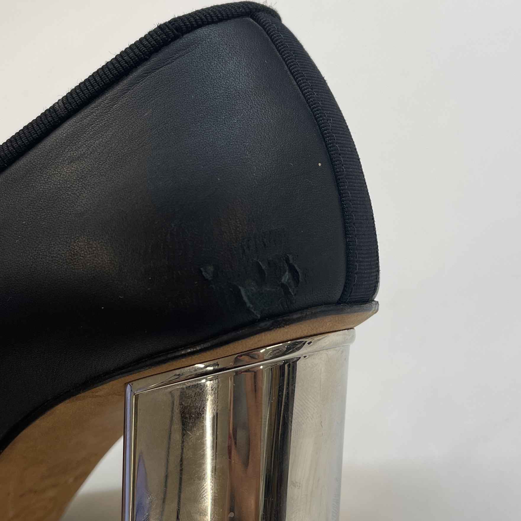 Women's Grosgrain Cap Toe Logo Mules Black Size EU 36.5 / UK 3.5 - Image 13