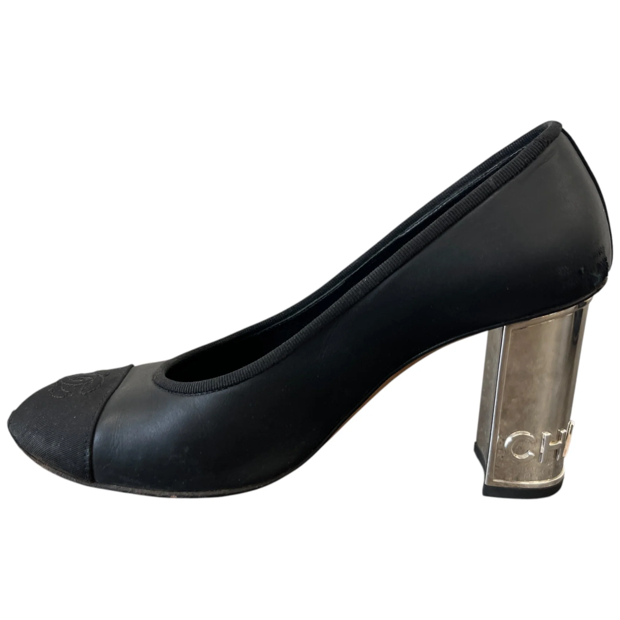 Women's Grosgrain Cap Toe Logo Mules Black Size EU 36.5 / UK 3.5 - Image 2