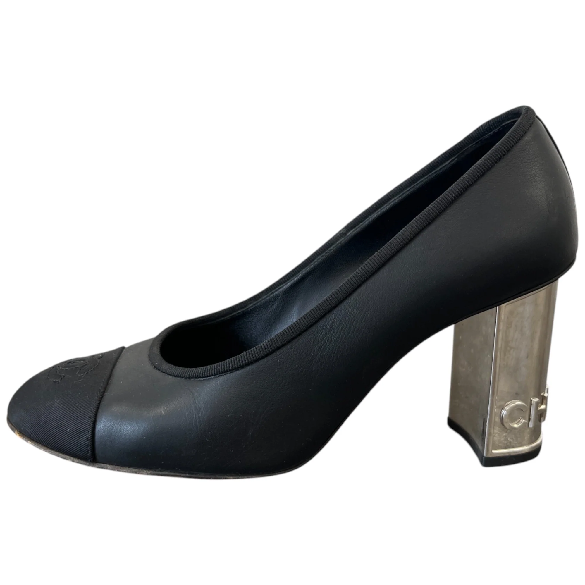 Women's Grosgrain Cap Toe Logo Mules Black Size EU 36.5 / UK 3.5 - Image 5