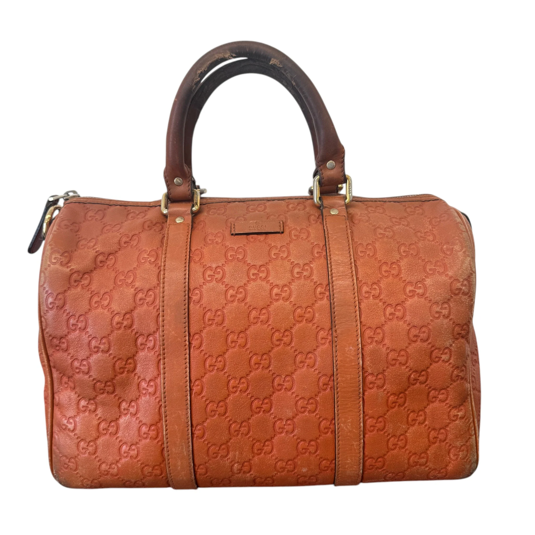 Women's Guccissima Boston Bag Burnt Orange