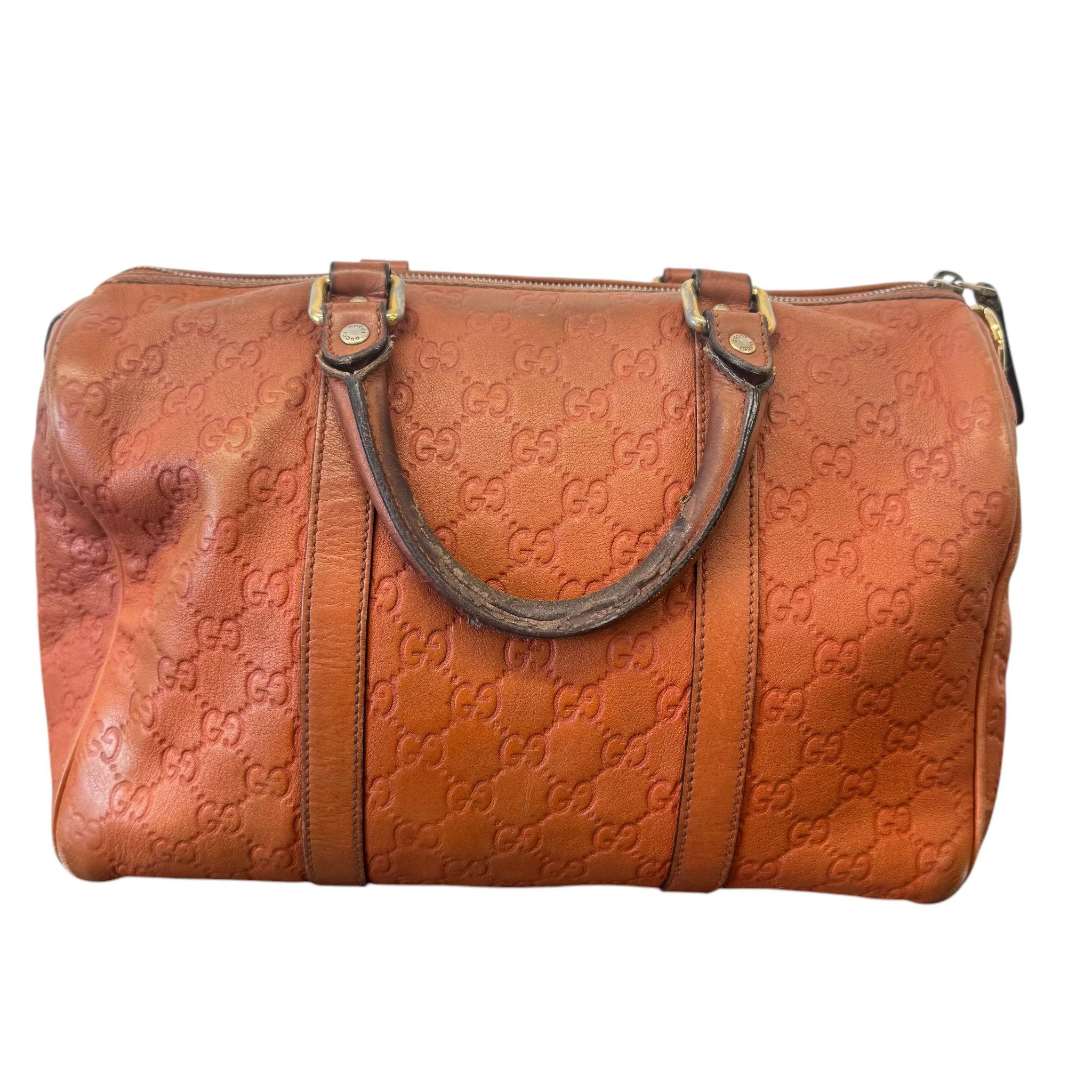 Women's Guccissima Boston Bag Burnt Orange - Image 5
