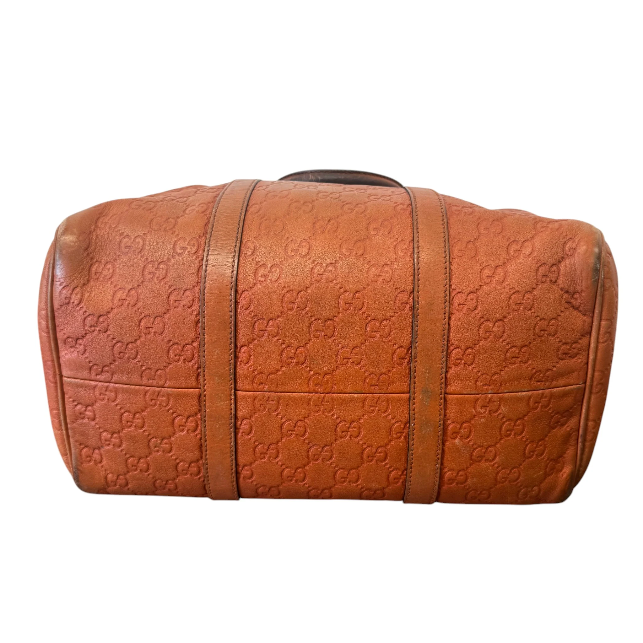 Women's Guccissima Boston Bag Burnt Orange - Image 8