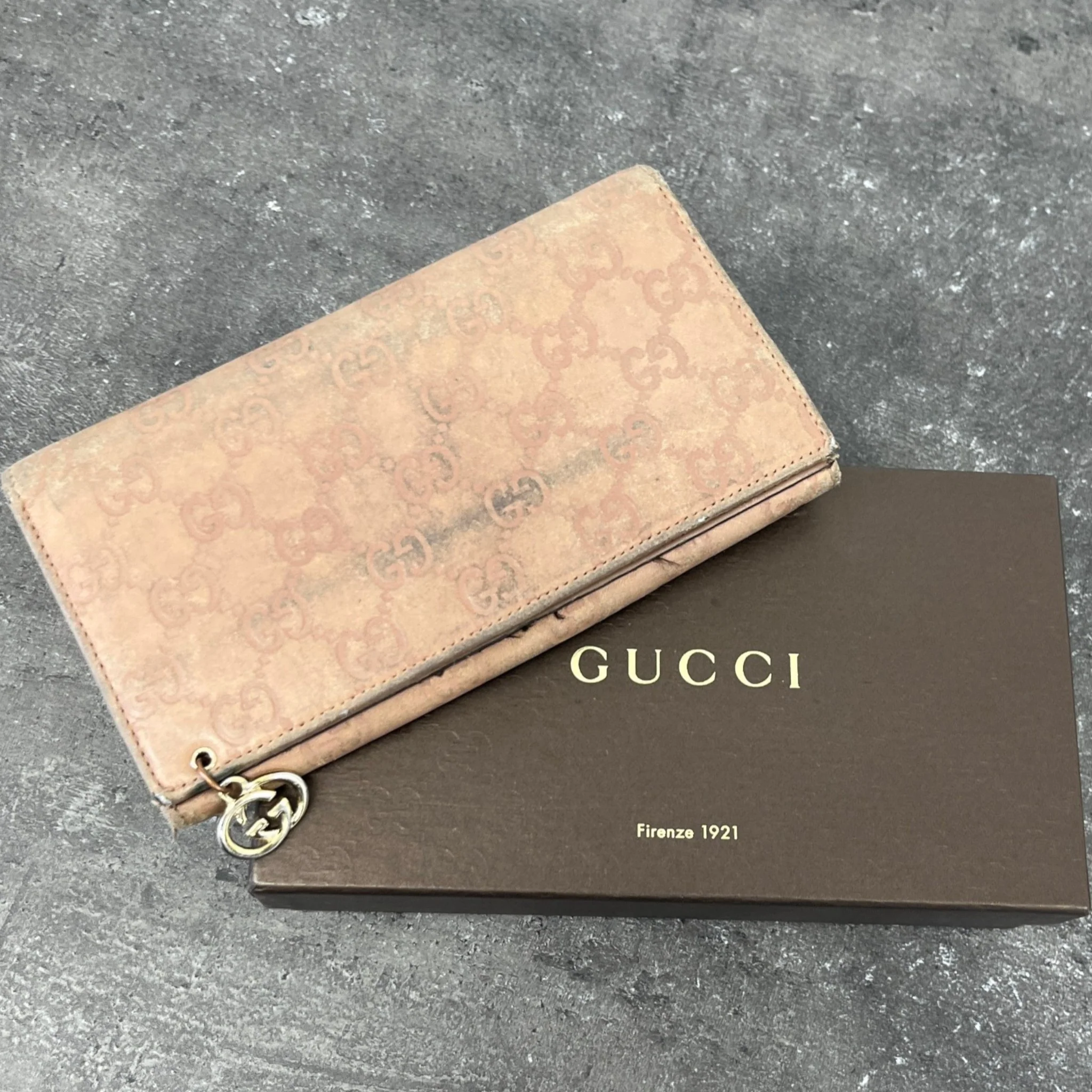 Women's Guccissima Continental Wallet Beige - Image 11