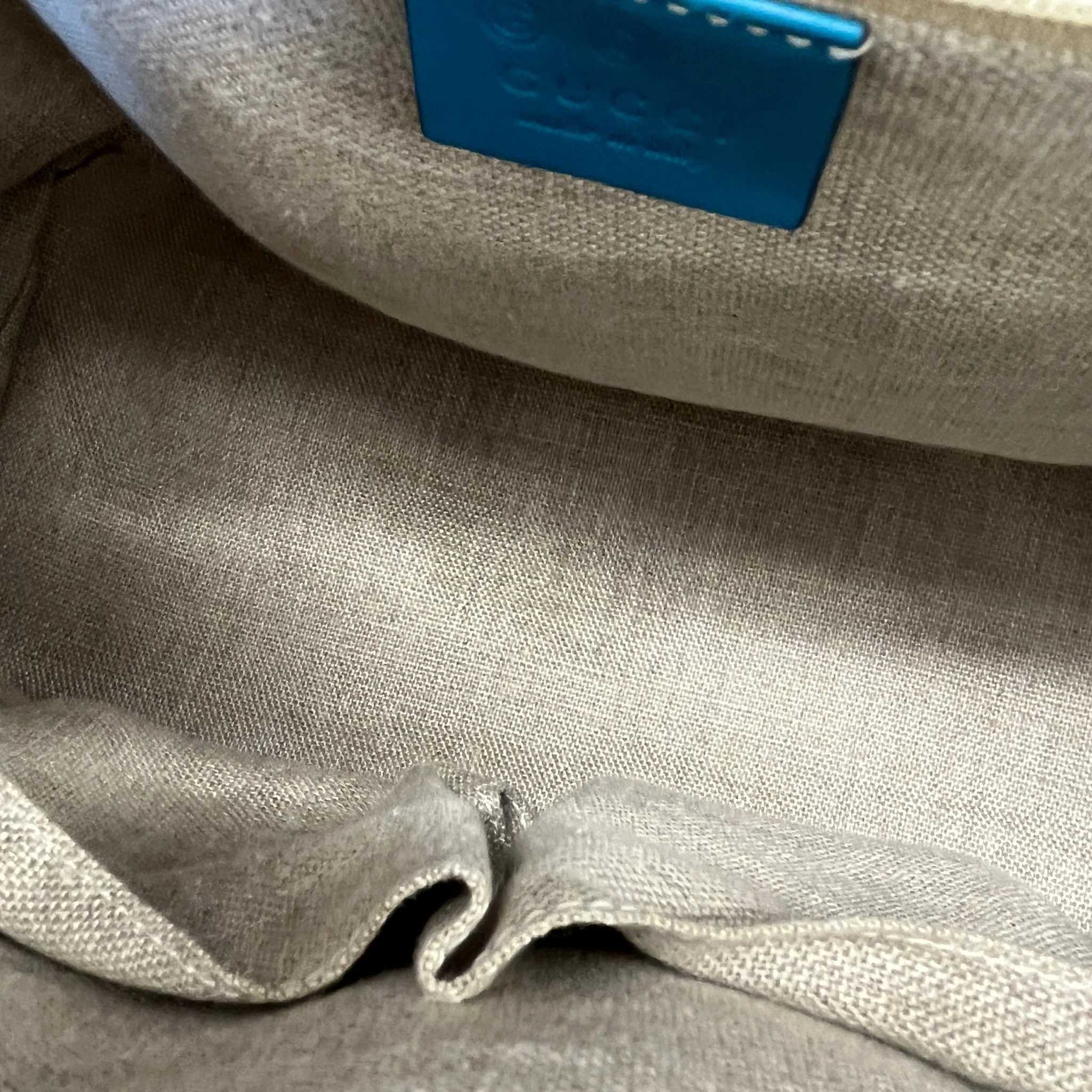 Women's Guccissima Dome Medium Bag Blue - Image 13