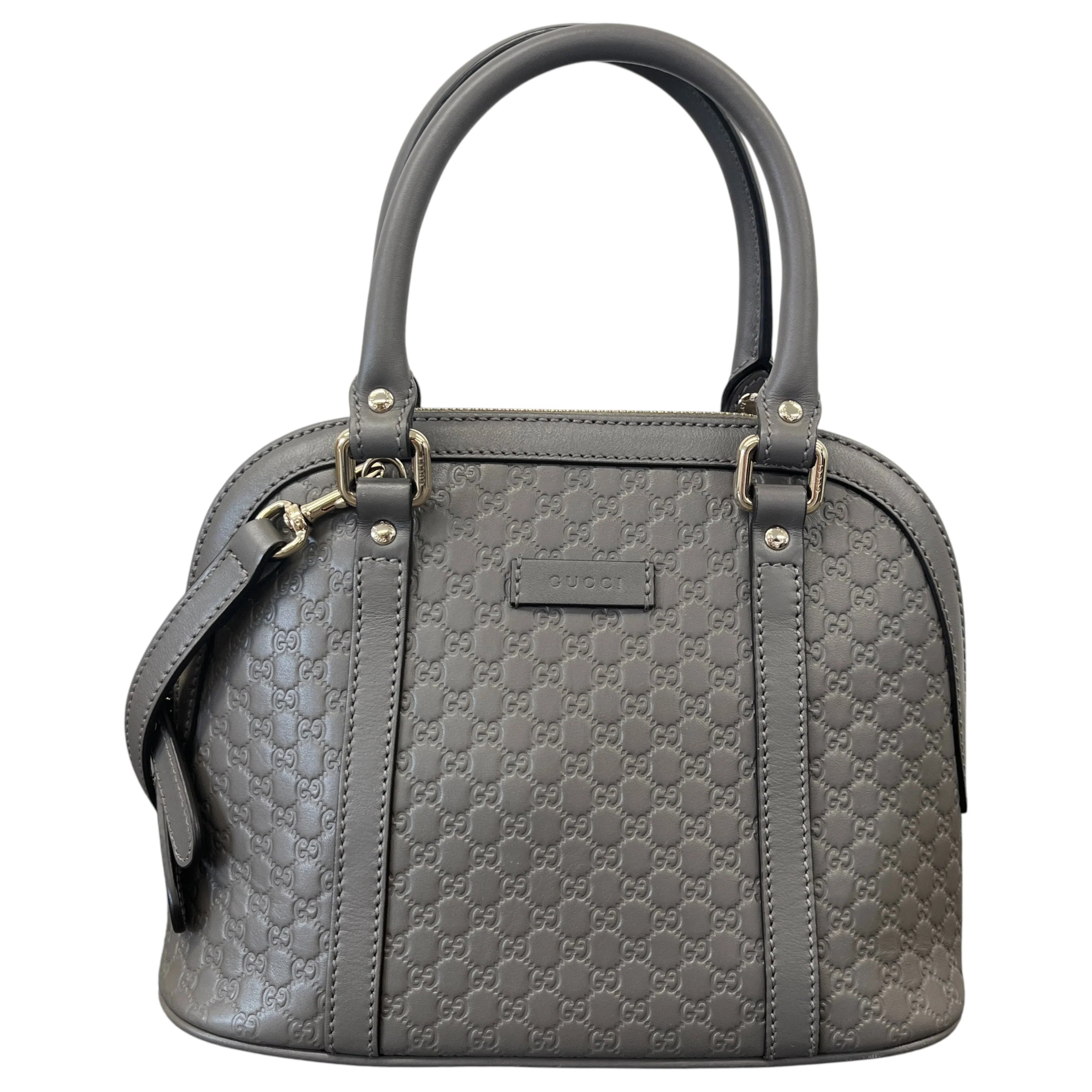 Women's Guccissima Dome Small Bag Grey - Image 2