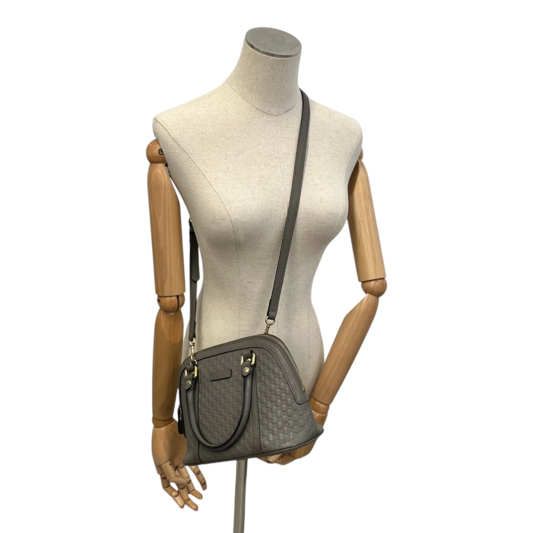 Women's Guccissima Dome Small Bag Grey - Image 2