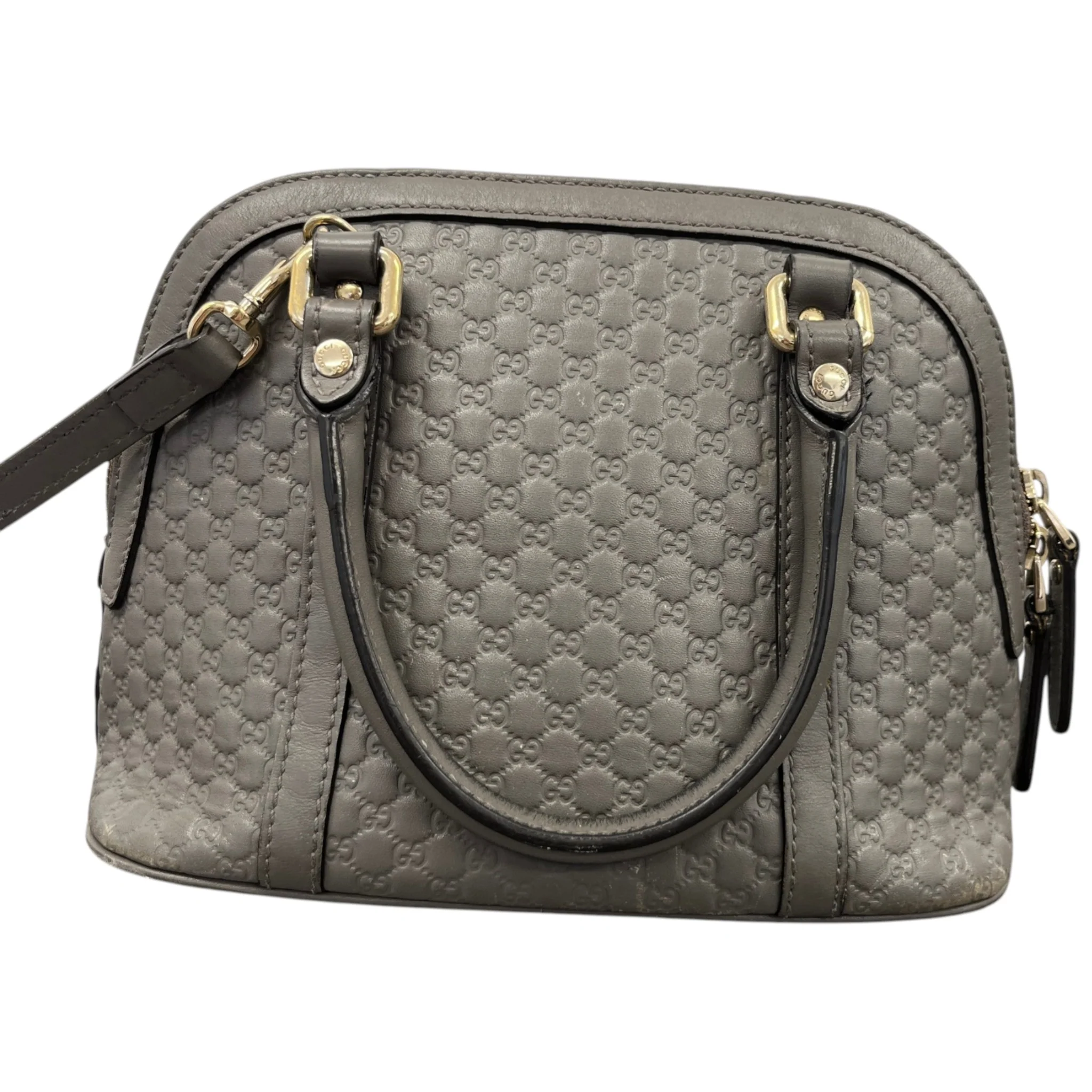 Women's Guccissima Dome Small Bag Grey - Image 3