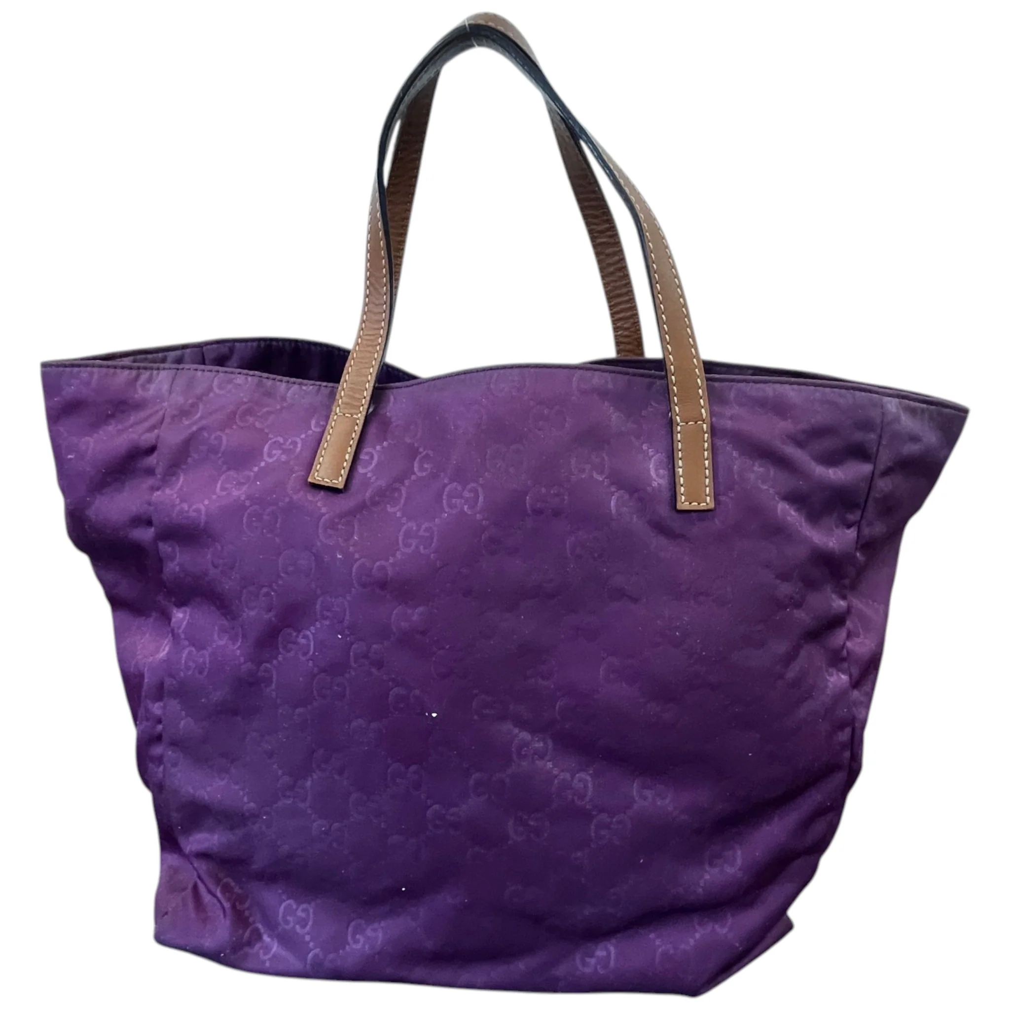 Women's Guccissima Shopper Tote Bag Purple - Image 3