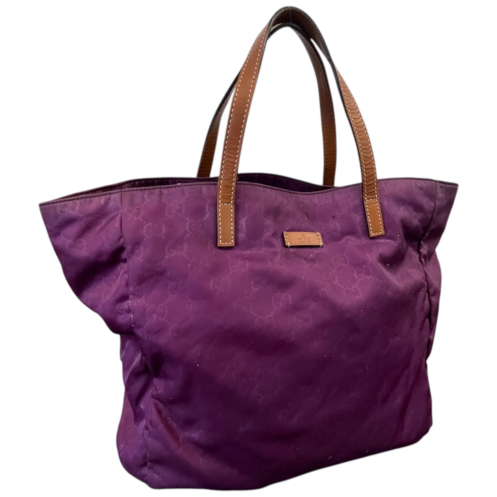 Women's Guccissima Shopper Tote Bag Purple - Image 5
