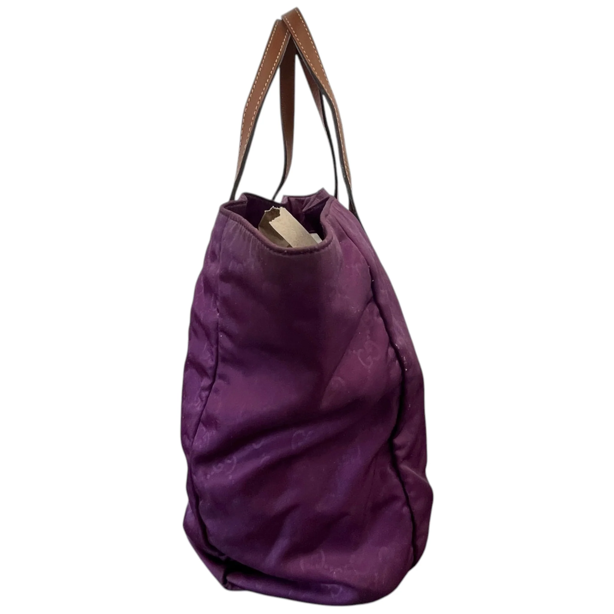 Women's Guccissima Shopper Tote Bag Purple - Image 6