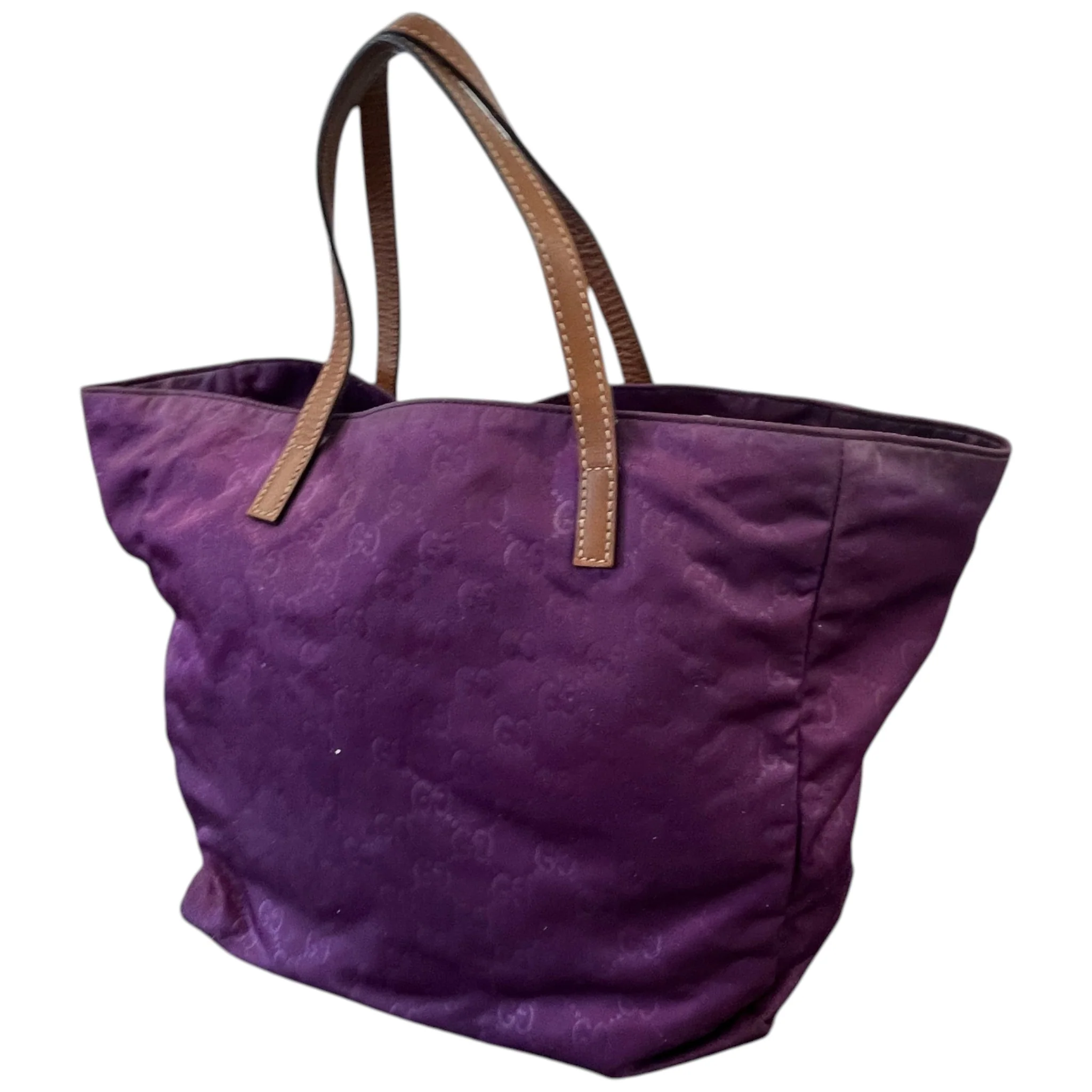 Women's Guccissima Shopper Tote Bag Purple - Image 8
