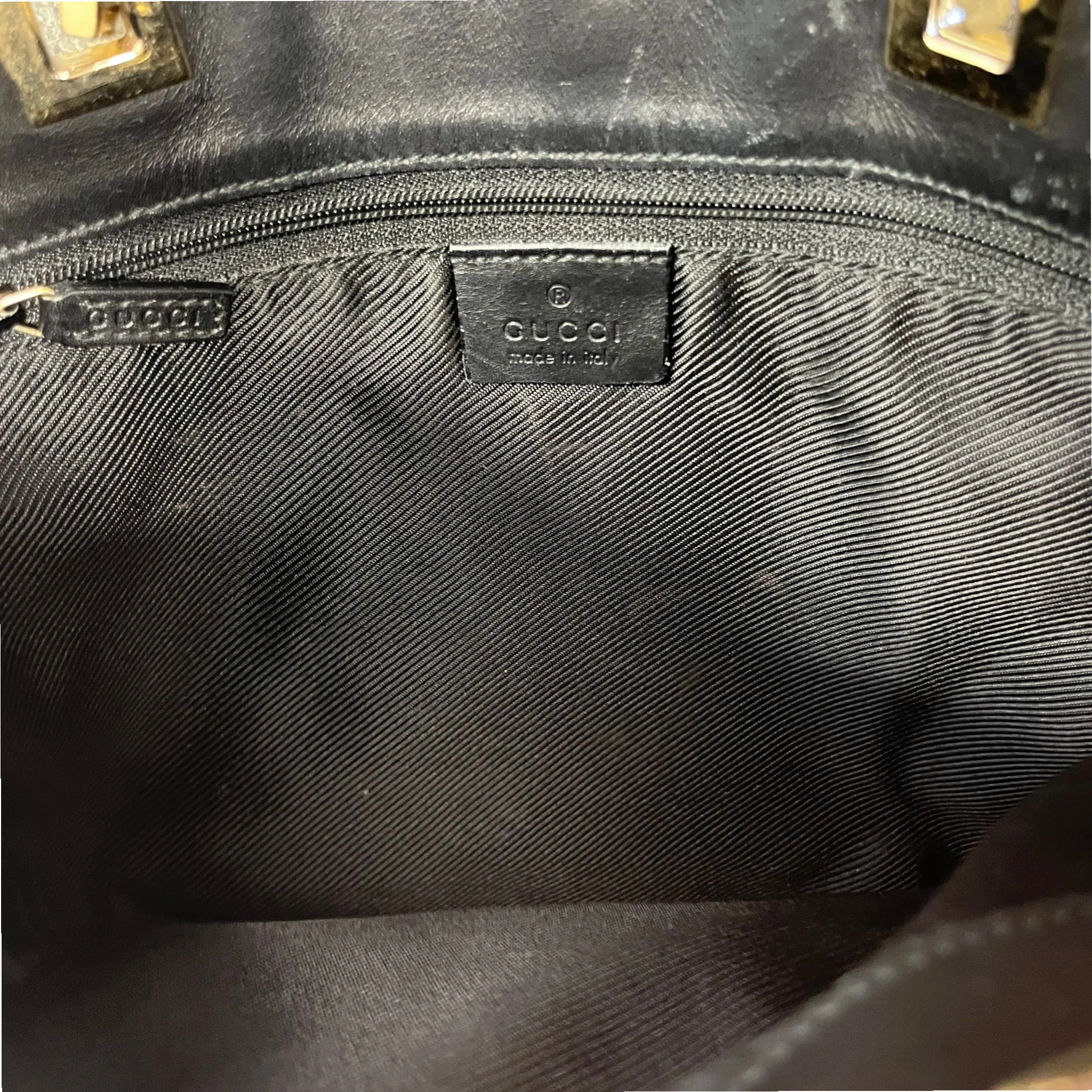 Women's Guccissima Small Tote Bag Black - Image 10