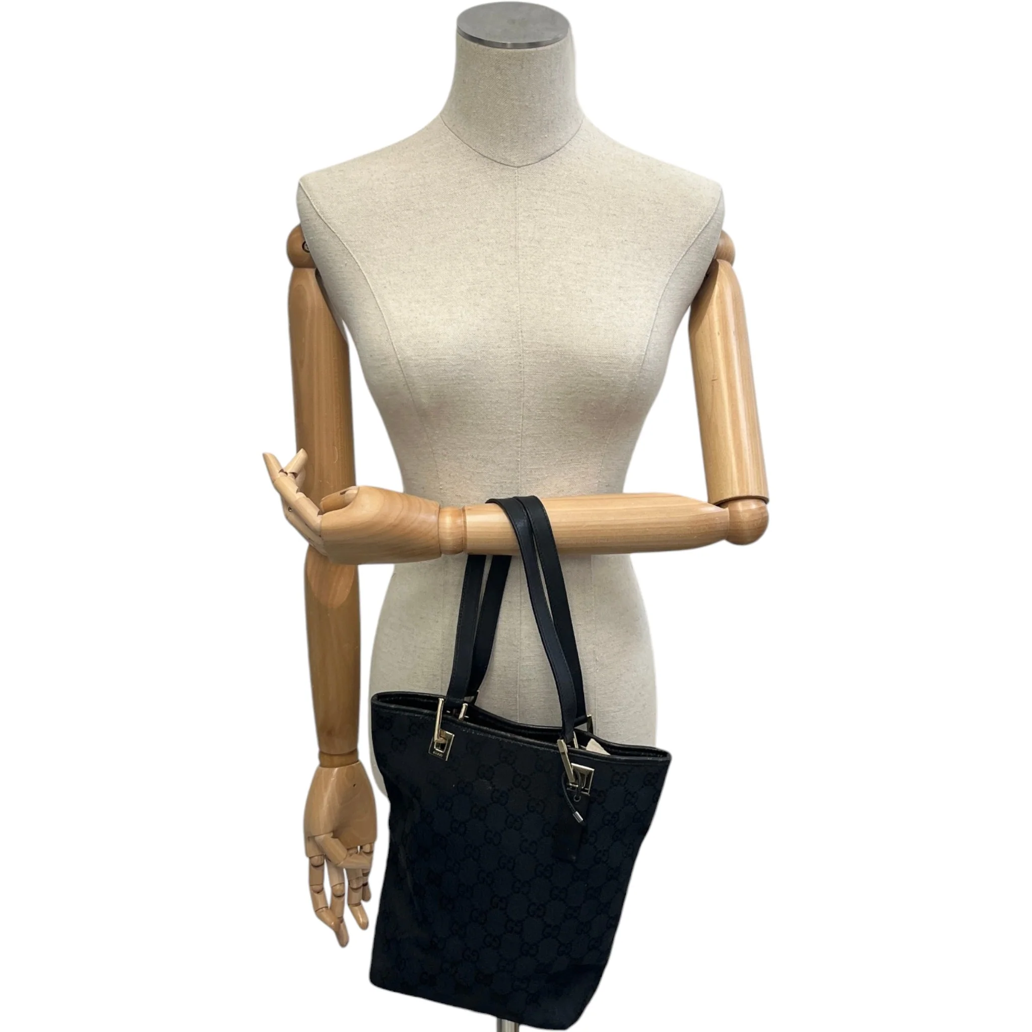 Women's Guccissima Small Tote Bag Black - Image 2