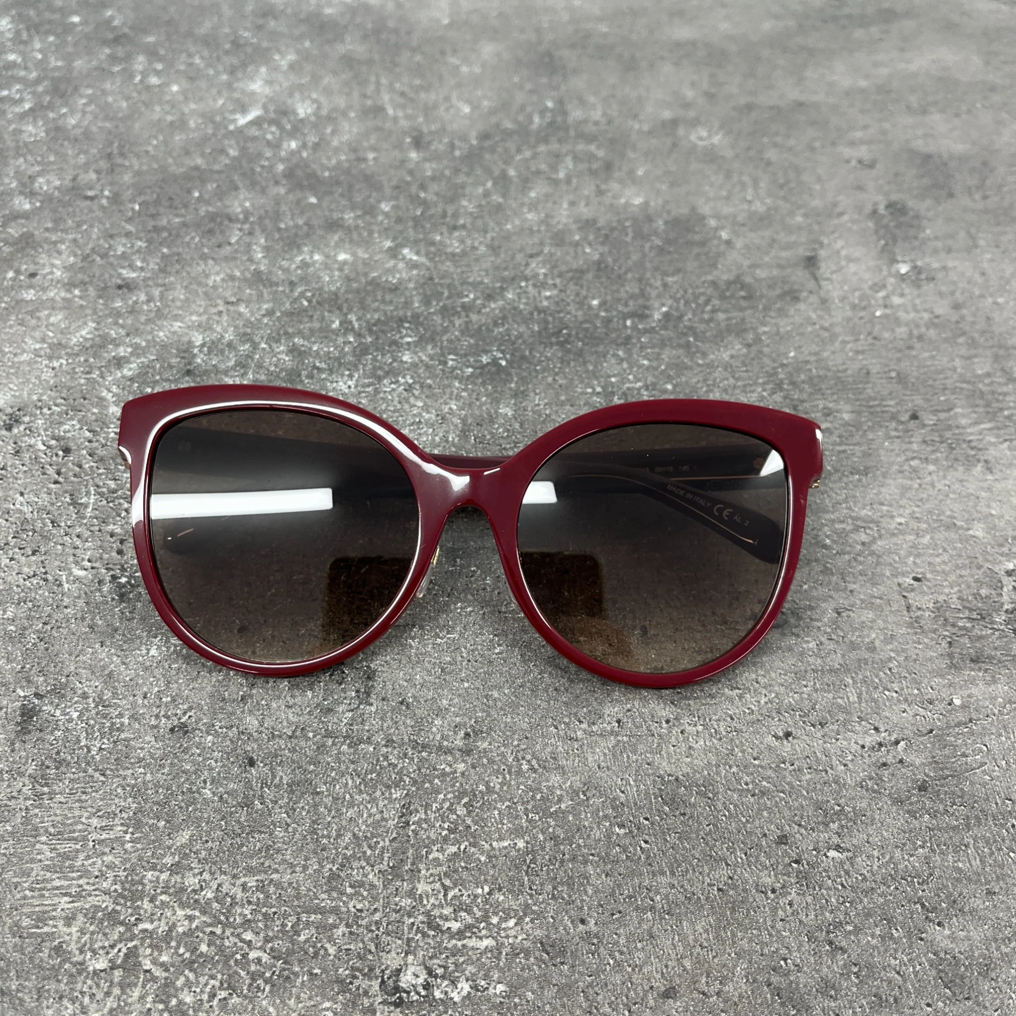 Women's Gv 7151/F/S Sunglasses Burgundy - Image 7