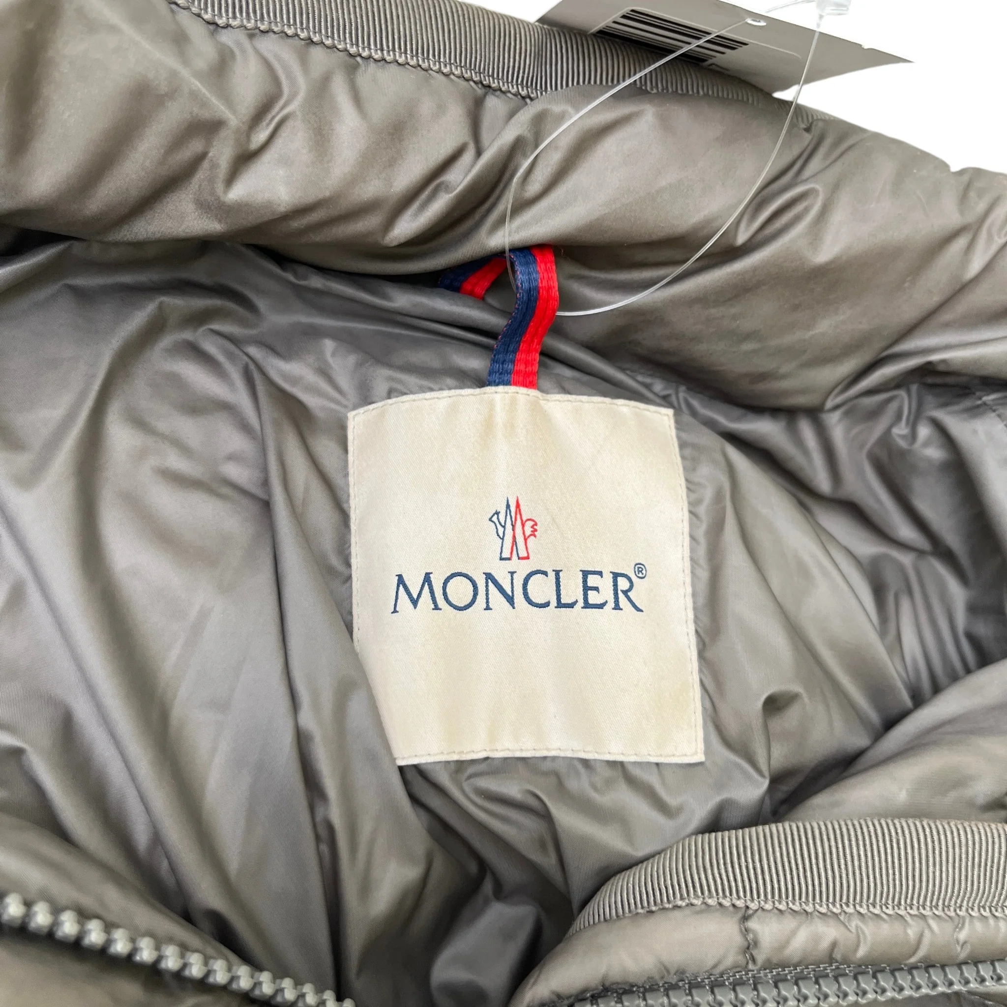 Women's Hermifur Long Down Jacket Grey Size 2 / UK 12 - Image 7