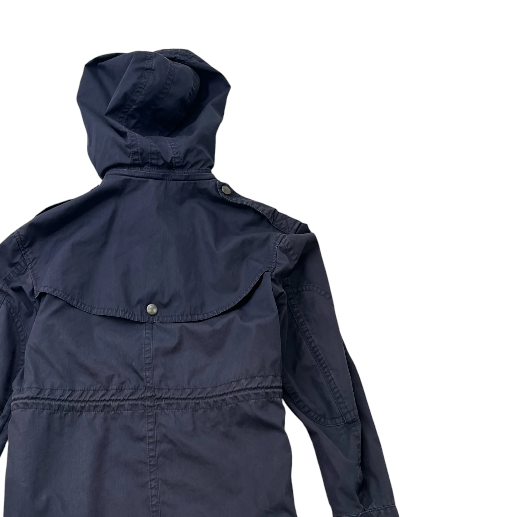 Women's Hooded Trench Jacket Navy Size IT 38 / UK 6 - Image 4