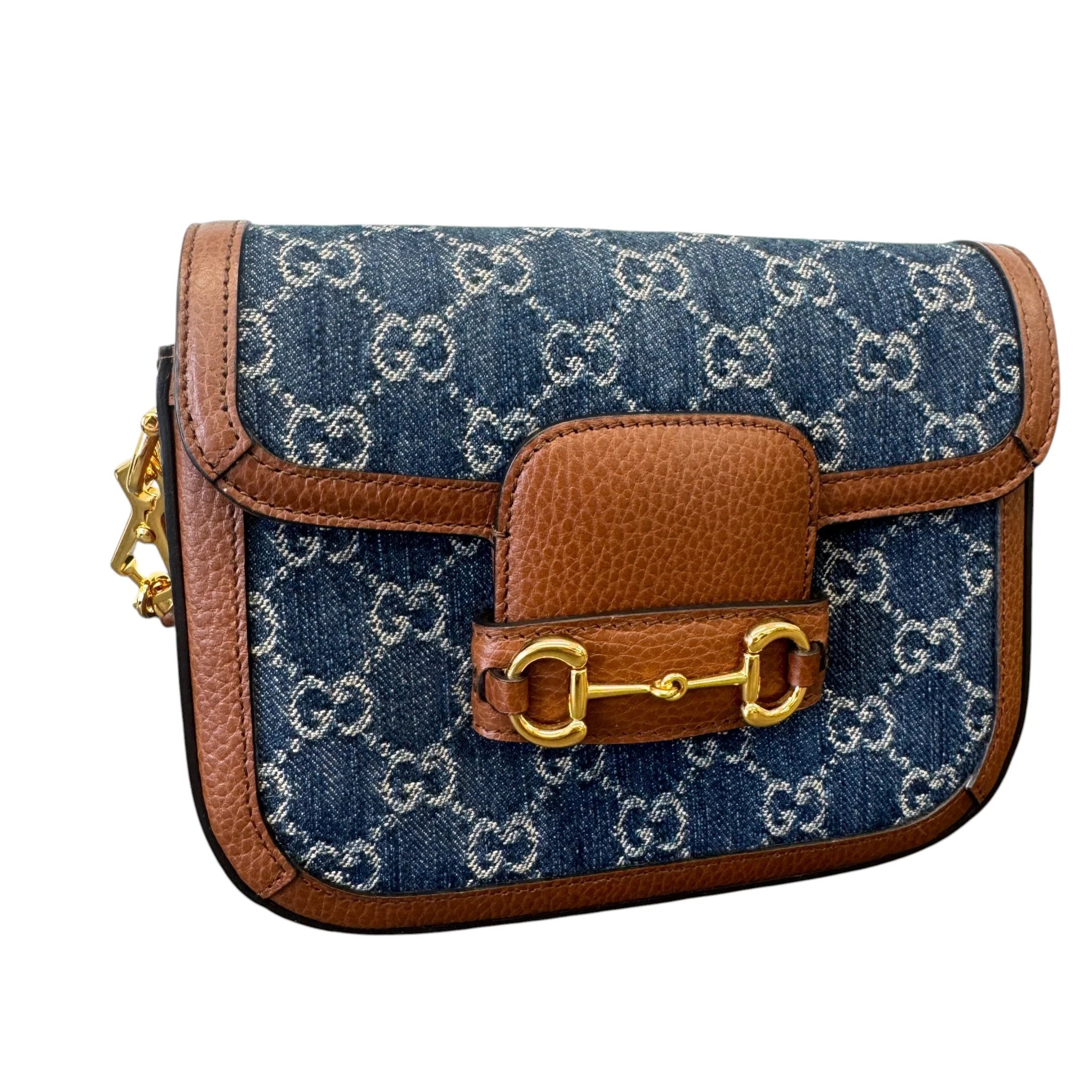 Women's Horsebit 1955 Small Shoulder Bag Brown - Image 4