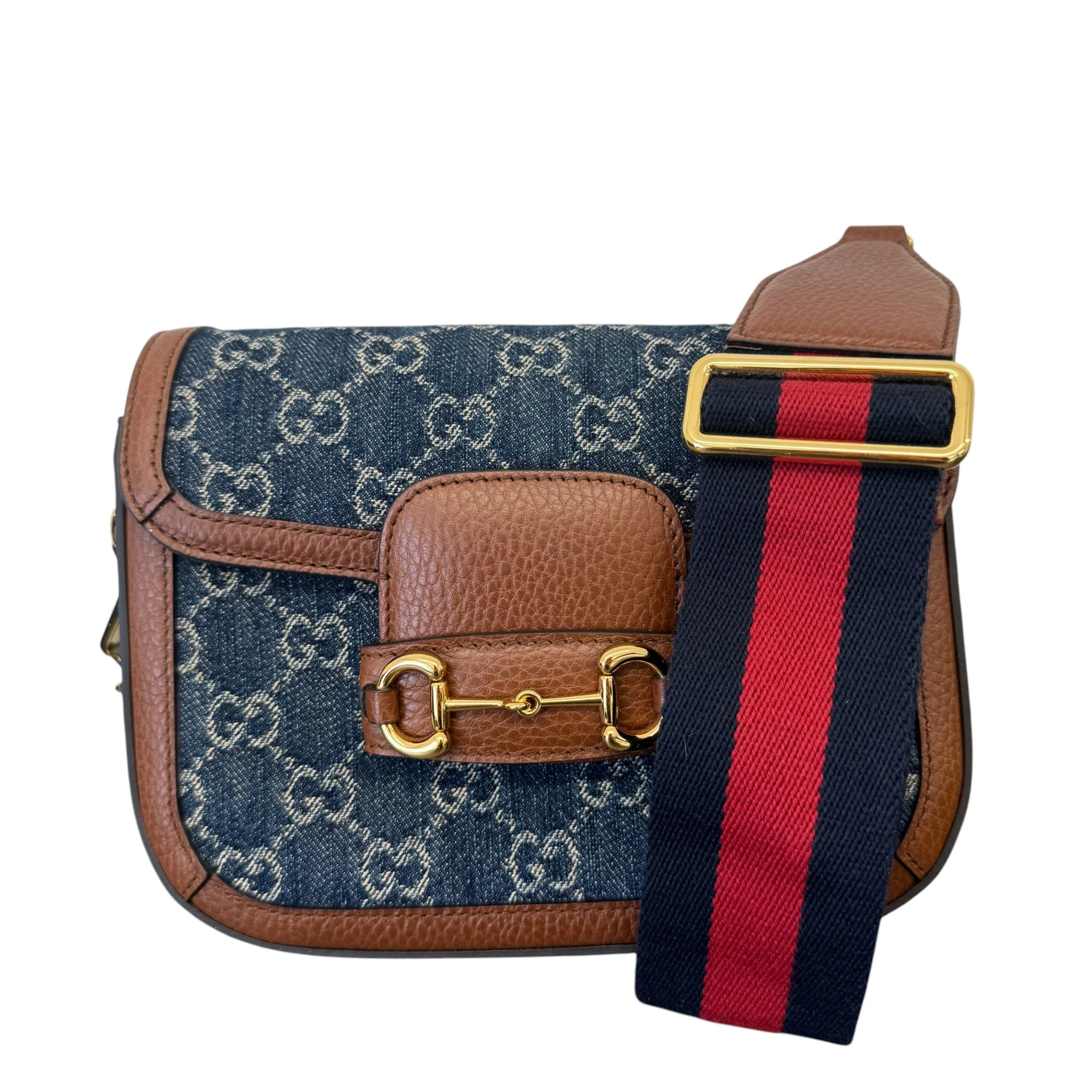 Women's Horsebit 1955 Small Shoulder Bag Brown - Image 6