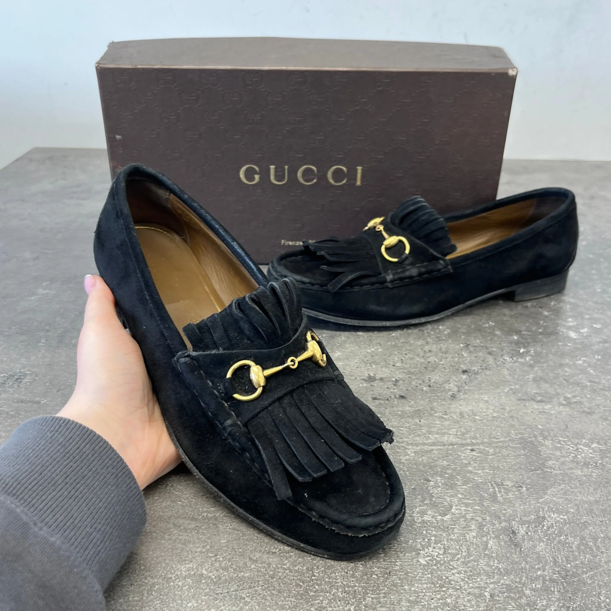 Women's Horsebit Loafers Black Size EU 38 / UK 5 - Image 12
