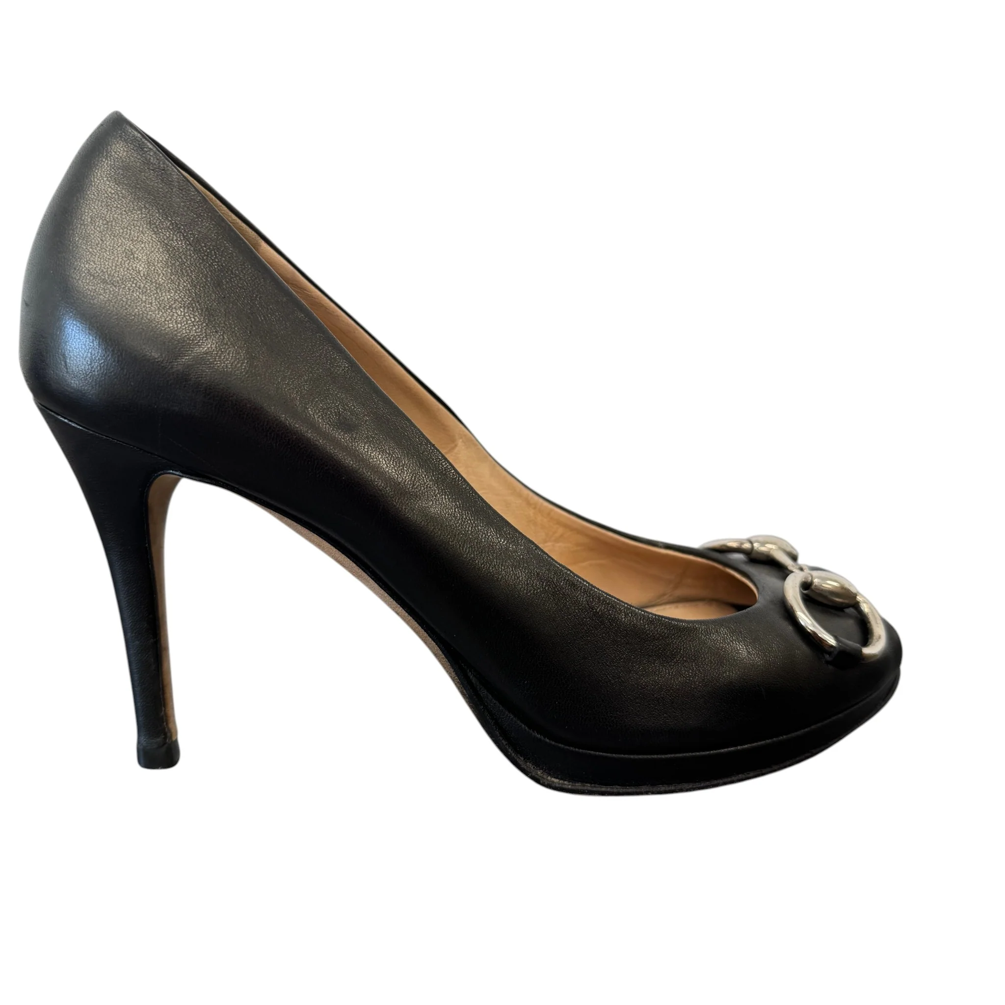 Women's Horsebit Pumbs Heels Black Size EU 37.5 / UK 4.5