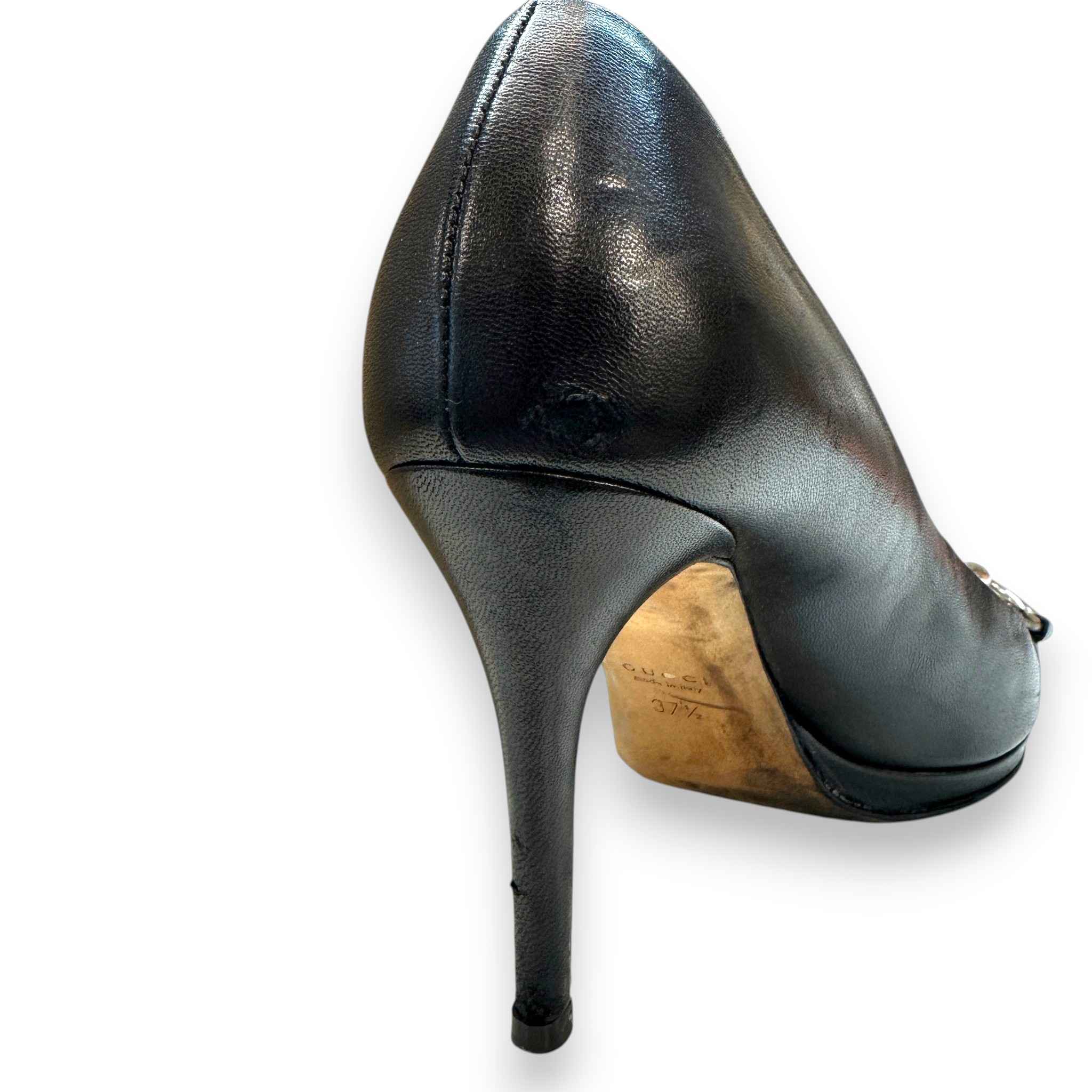 Women's Horsebit Pumbs Heels Black Size EU 37.5 / UK 4.5 - Image 14