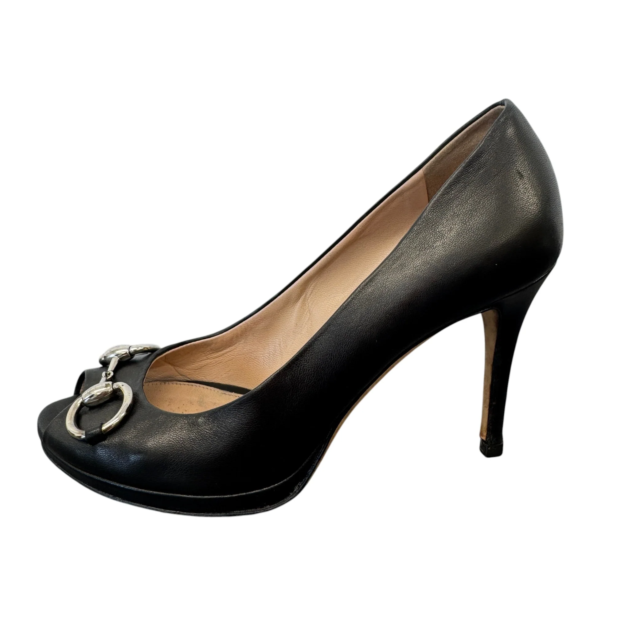 Women's Horsebit Pumbs Heels Black Size EU 37.5 / UK 4.5 - Image 4